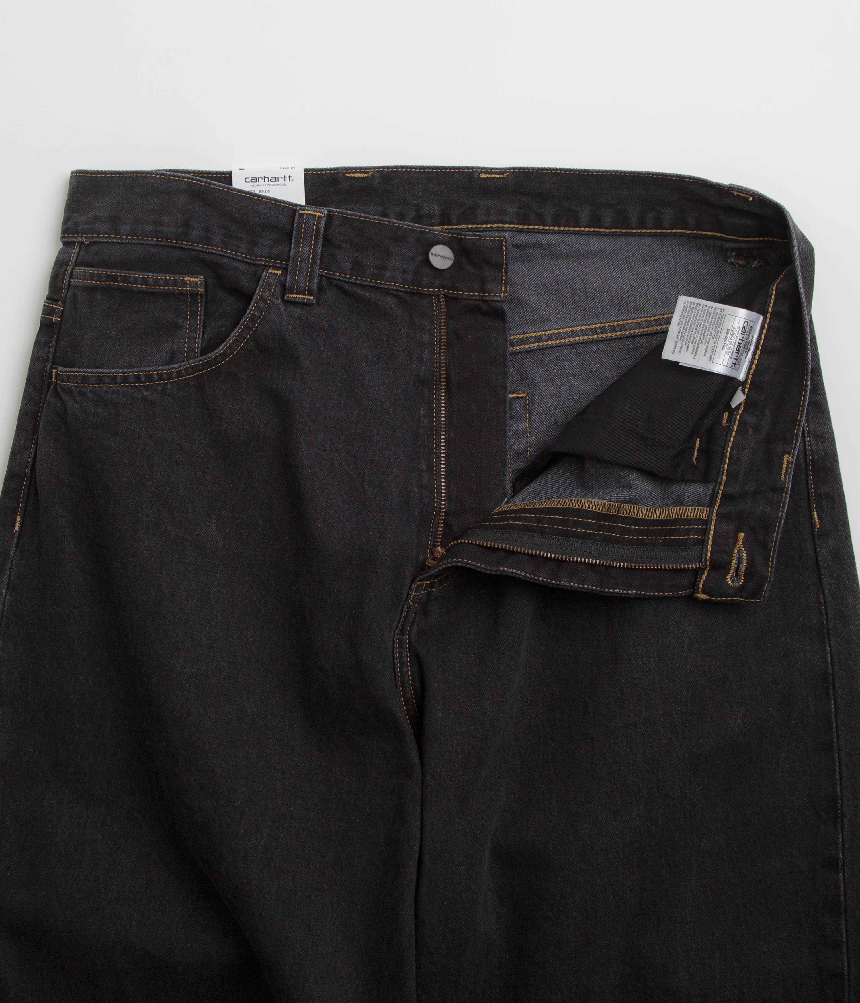 Carhartt Brandon Pants - Black Stone Washed wrinkle free