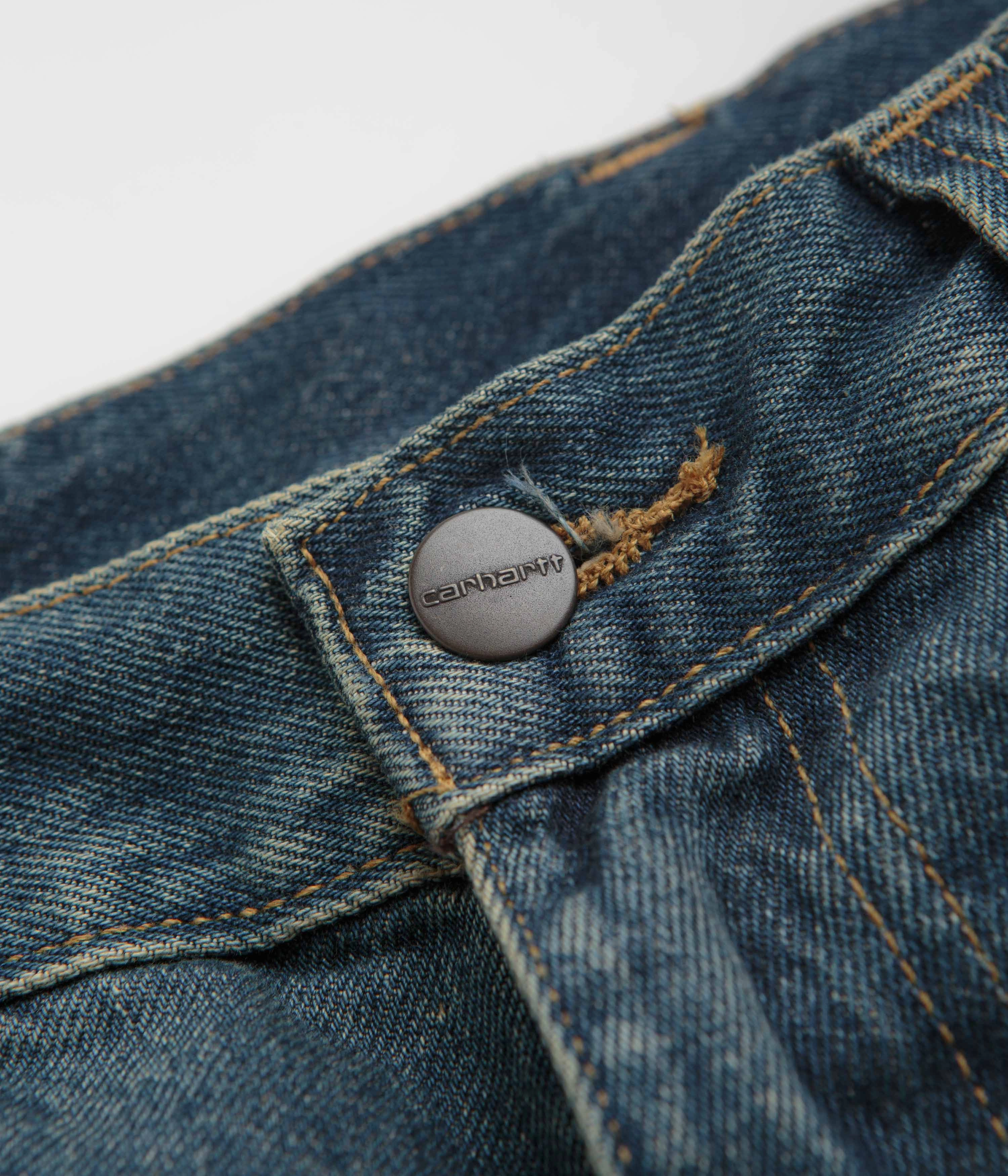 Comfort waistband Carhartt Brandon Pants - Blue Worn Used Wash