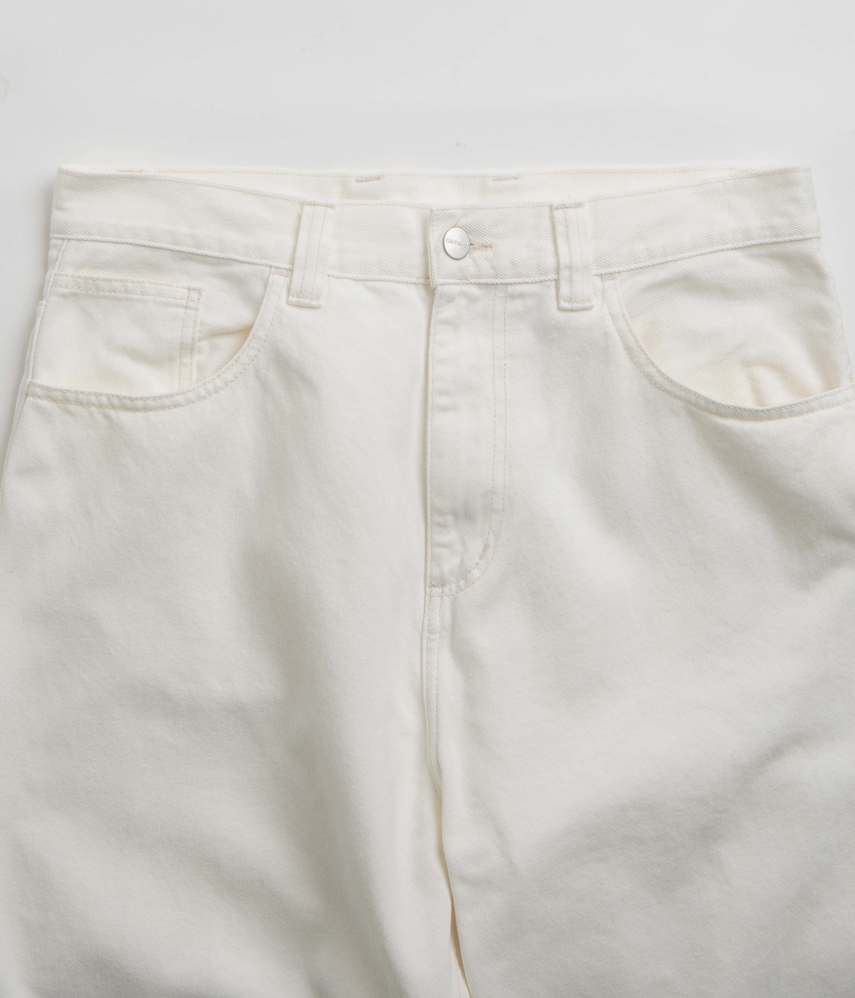 Carhartt Brandon Pants - White Rinsed Temperature Regulating Smart Casual