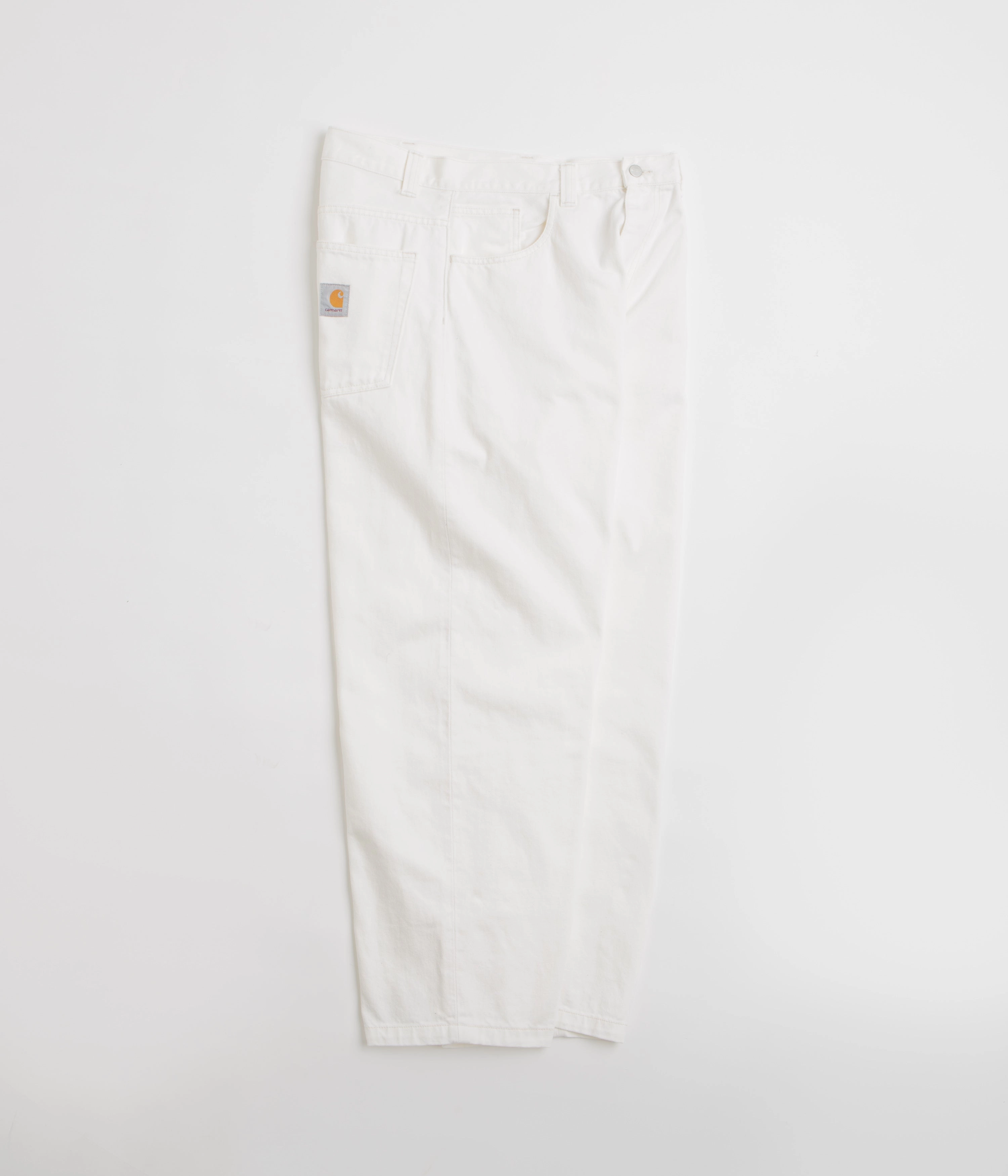 Soft Structure Comfortable Leg Carhartt Brandon Pants - White Rinsed