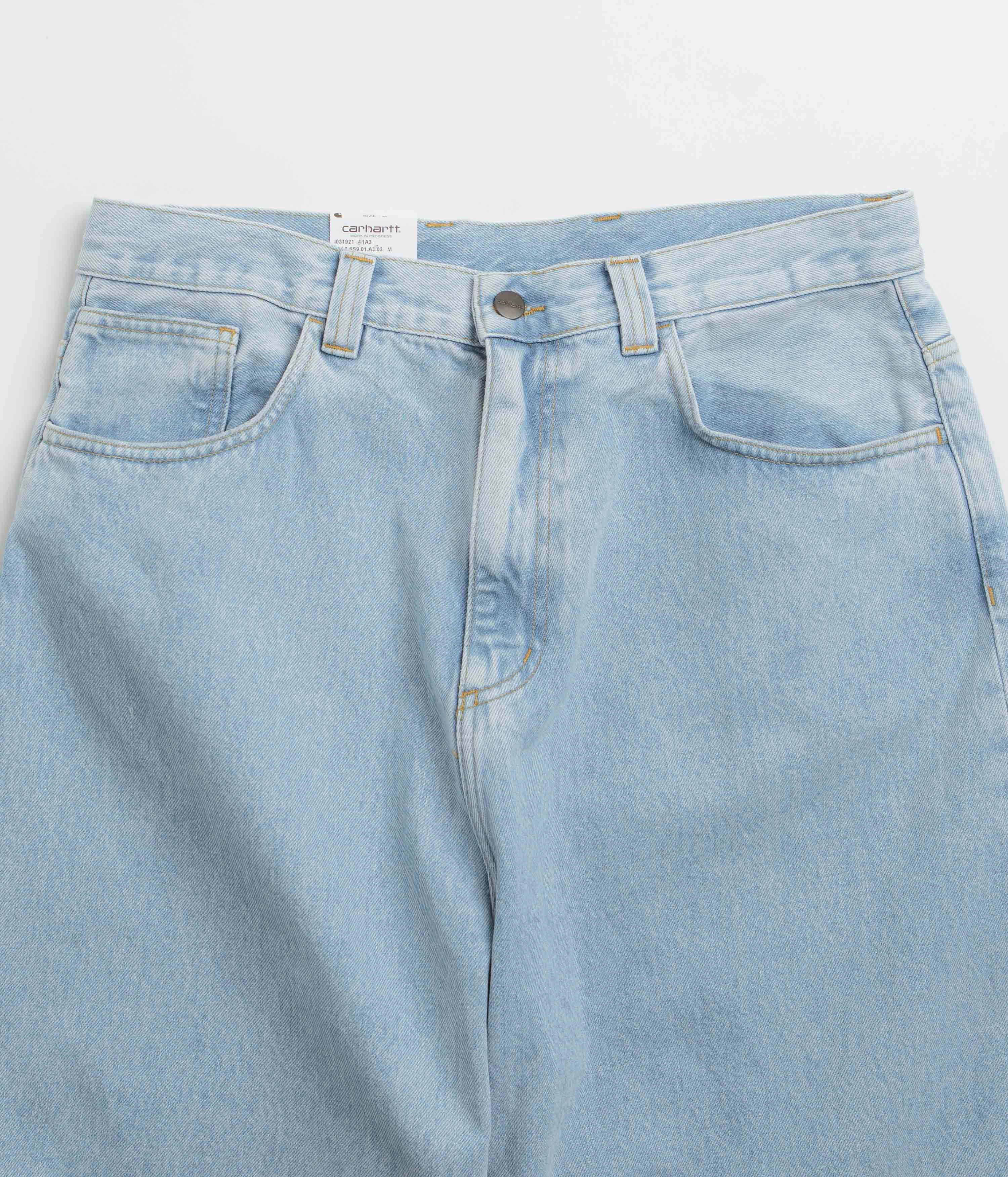 Carhartt Brandon Shorts - Blue Heavy Stone Bleach Cap Cool Comfort