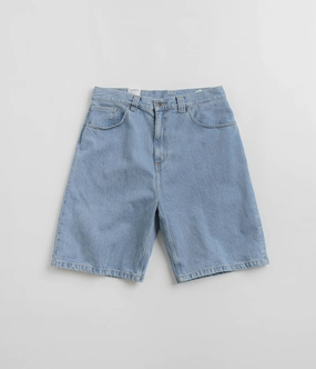 Layered Panel Design Carhartt Brandon Shorts - Stone Bleached Blue