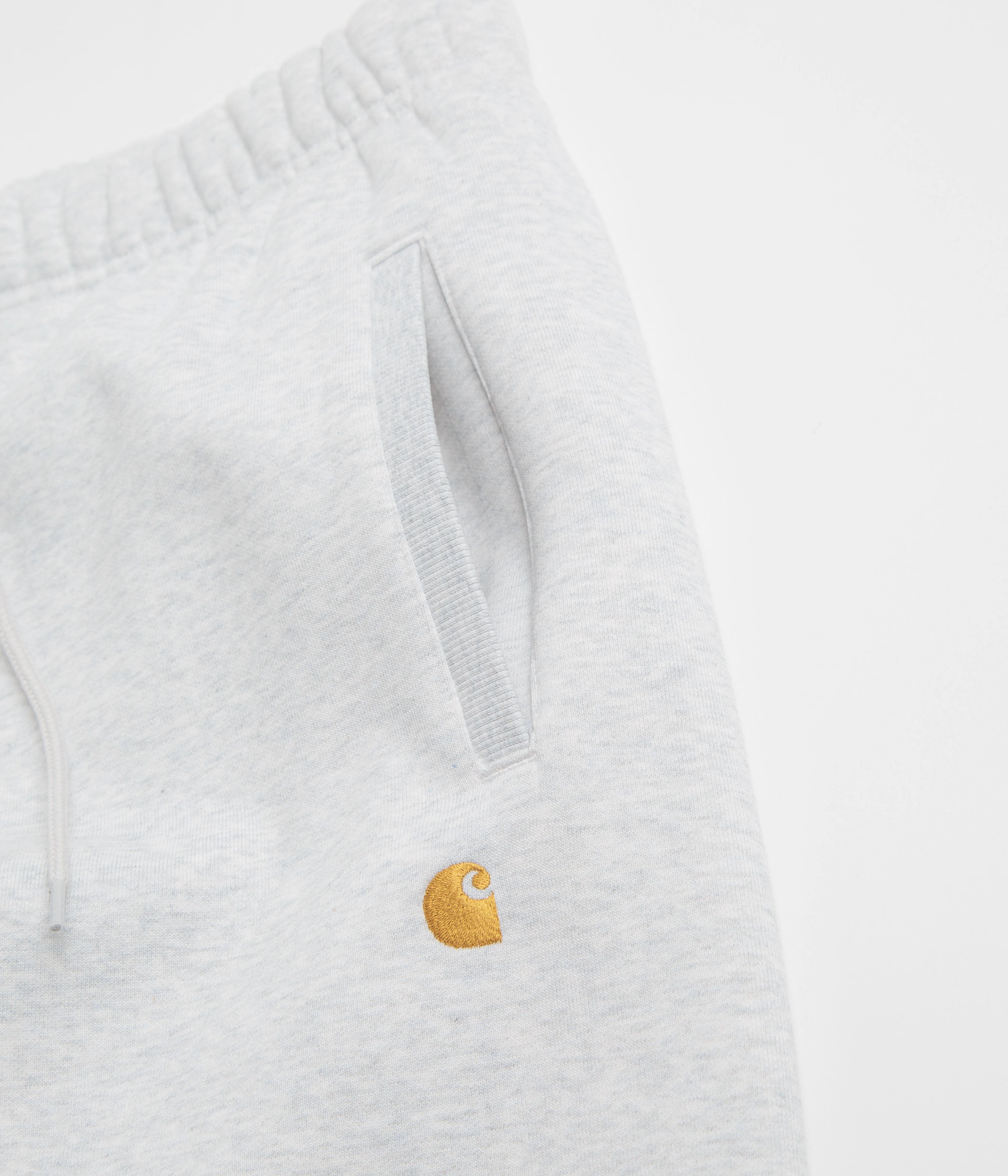 Carhartt Chase Sweatpants - Ash Heather / Gold Odor Control Fabric