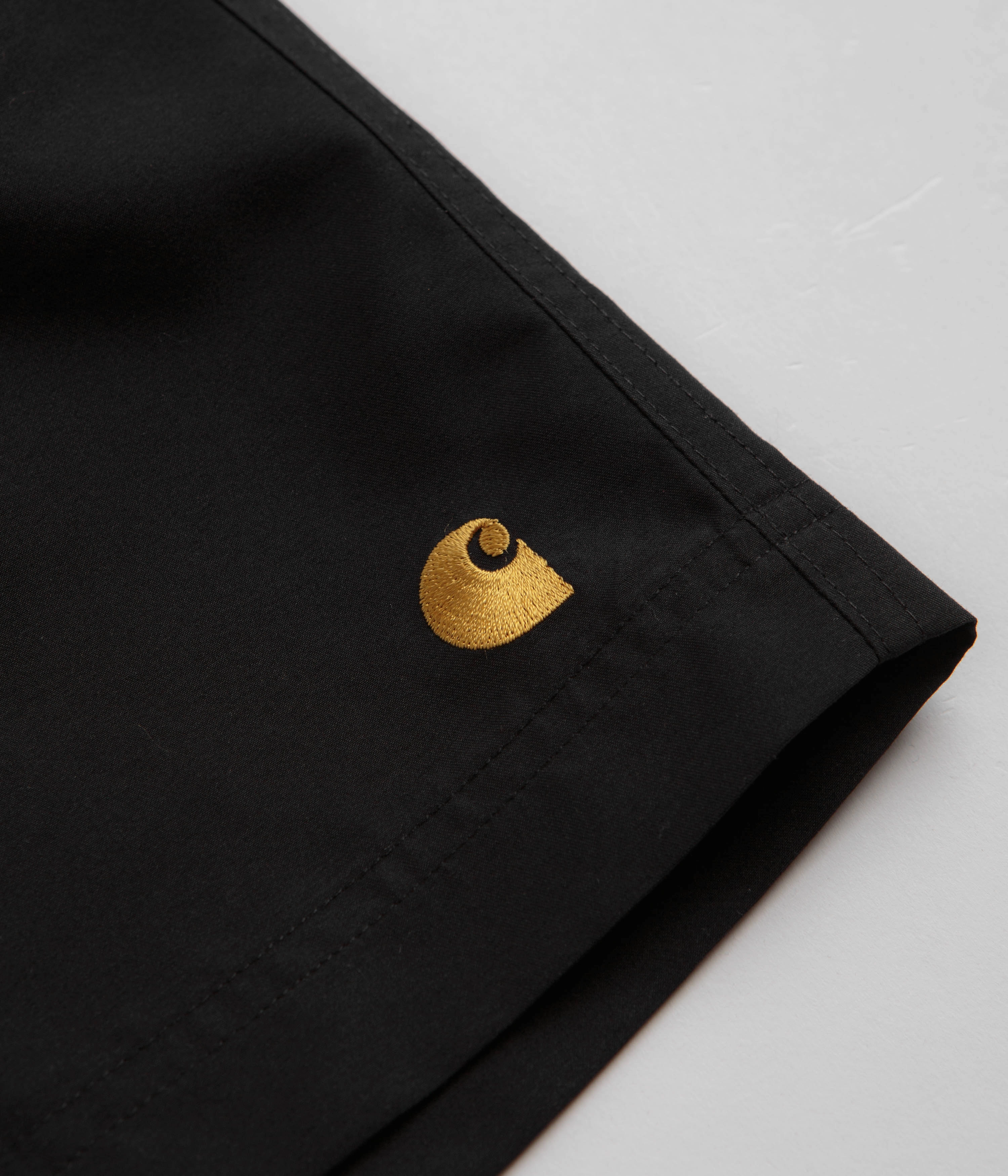 fall shorts Abrasion Resistant Surface Carhartt Chase Swim Trunks - Black / Gold / Black