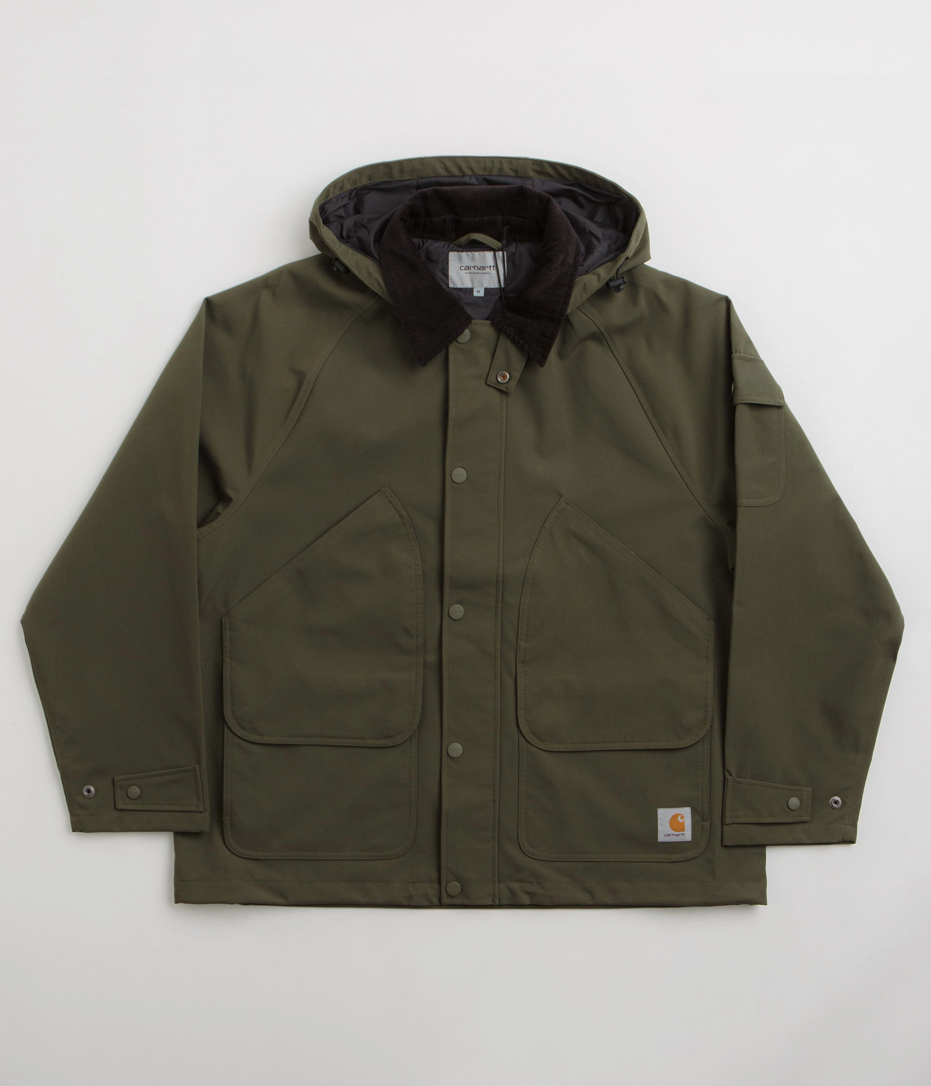 Carhartt Clarton Jacket - Office Green / Black All-Weather Comfort Infrastructure