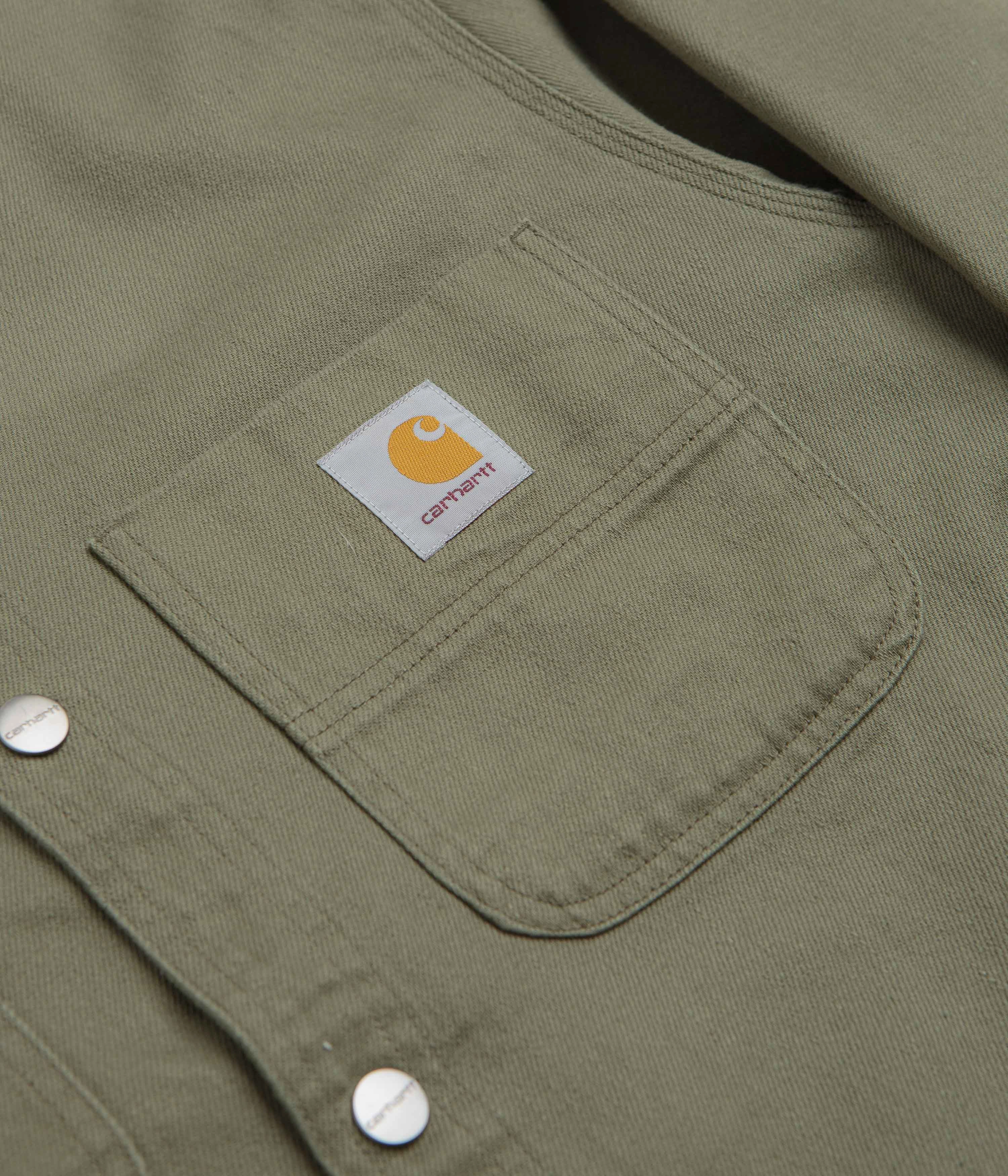 train journey Outdoor Layer Carhartt Crawford Shirt Jacket - Dollar Green