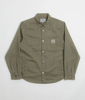 Carhartt Crawford Shirt Jacket - Dollar Green suitable for advertising campaigns