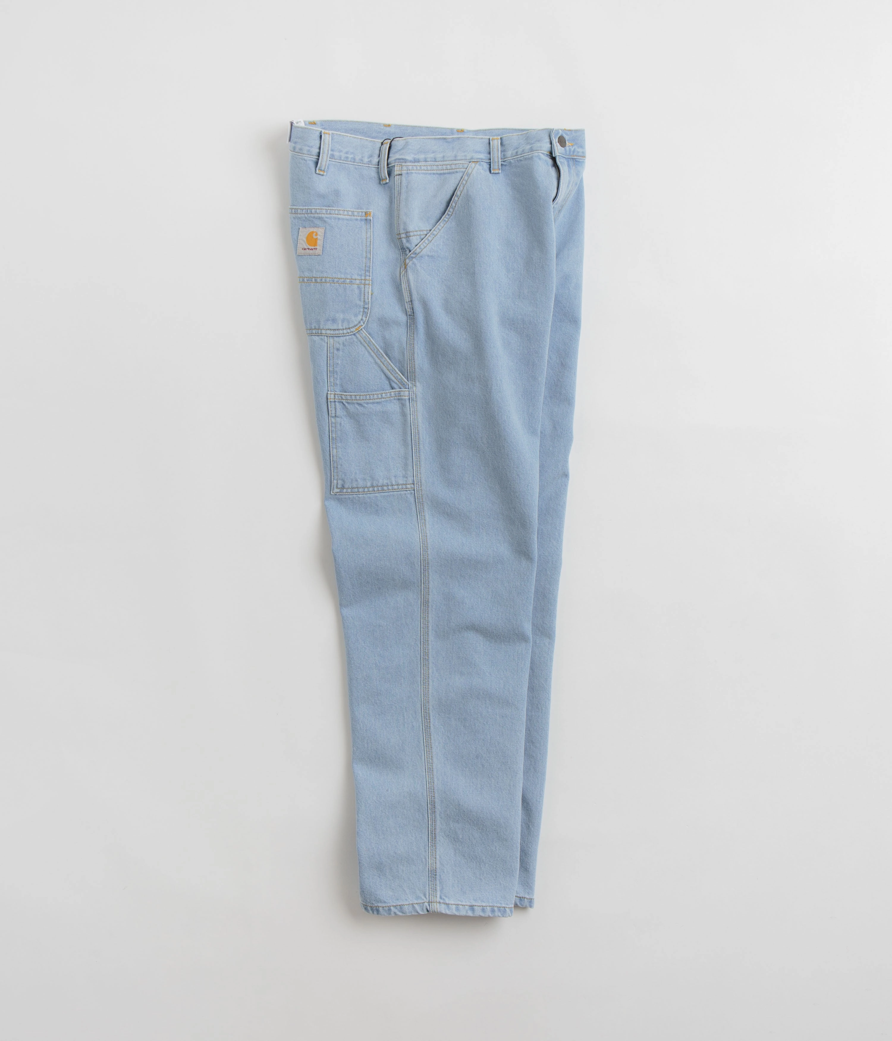 RecyclablePackaging Carhartt Denim Single Knee Pants - Heavy Stone Bleached Blue