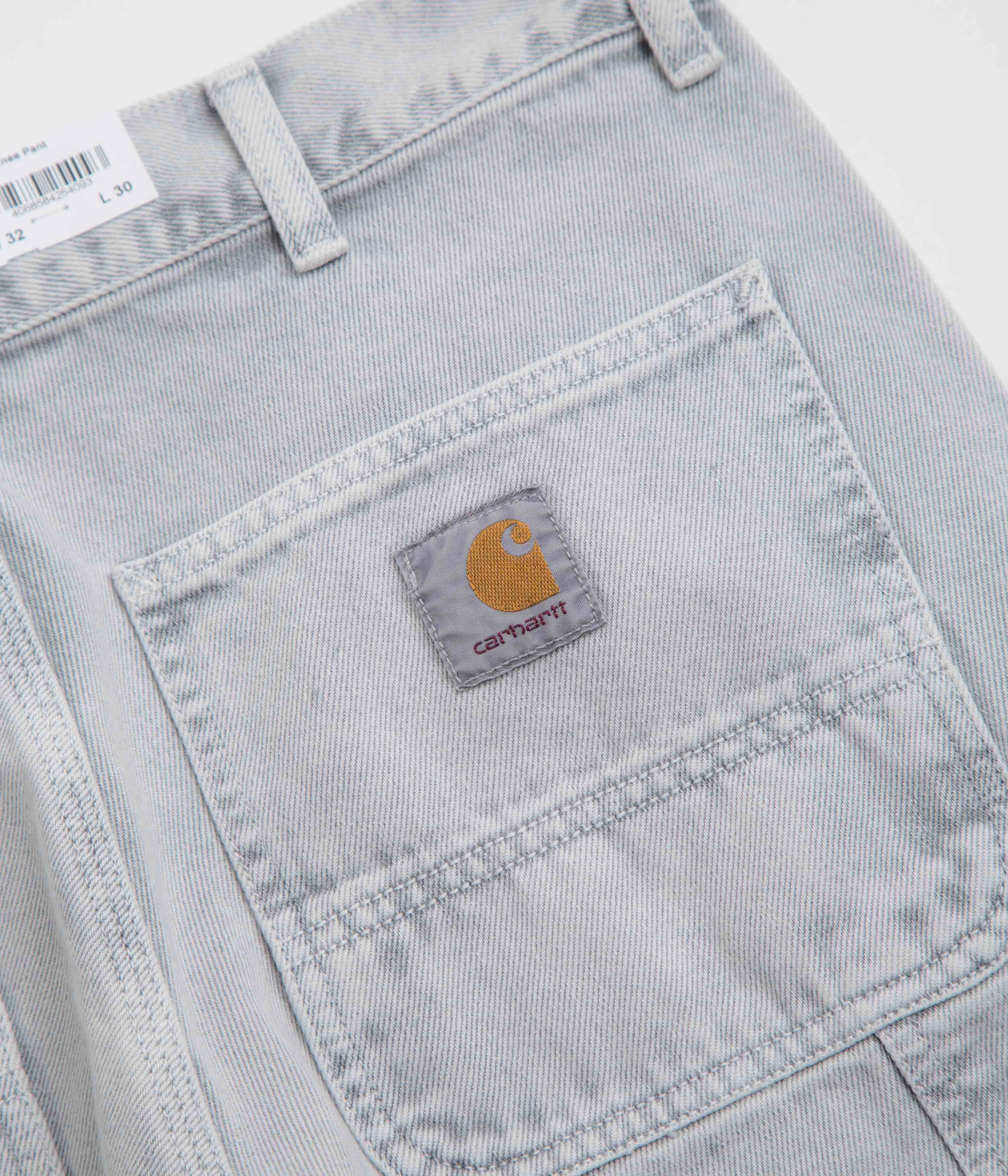 ErgonomicArticulatedDesign Carhartt Double Knee Denim Pants - Black Chalk Wash