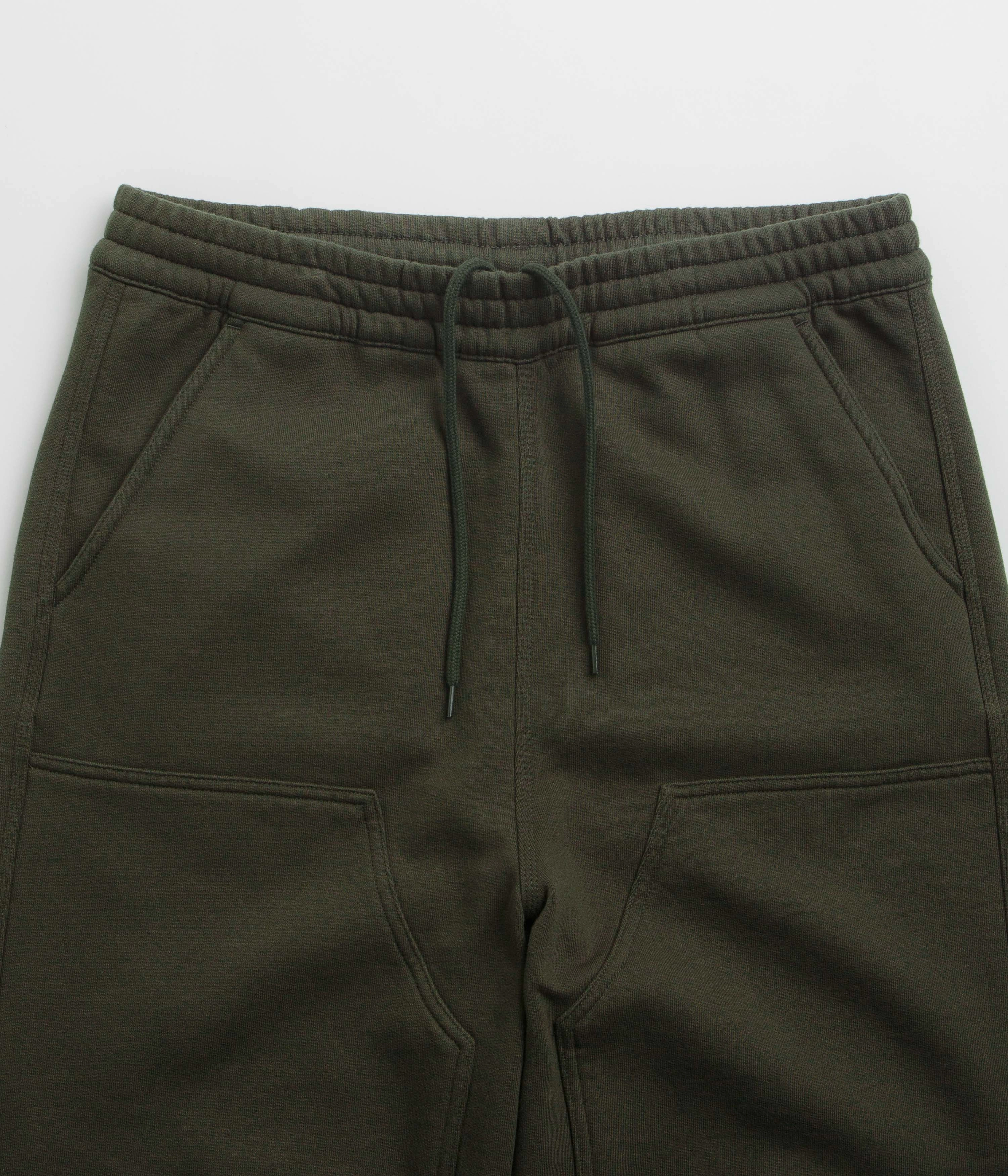 Carhartt Double Knee Sweatpants - Olive Wrinkle-Resistant