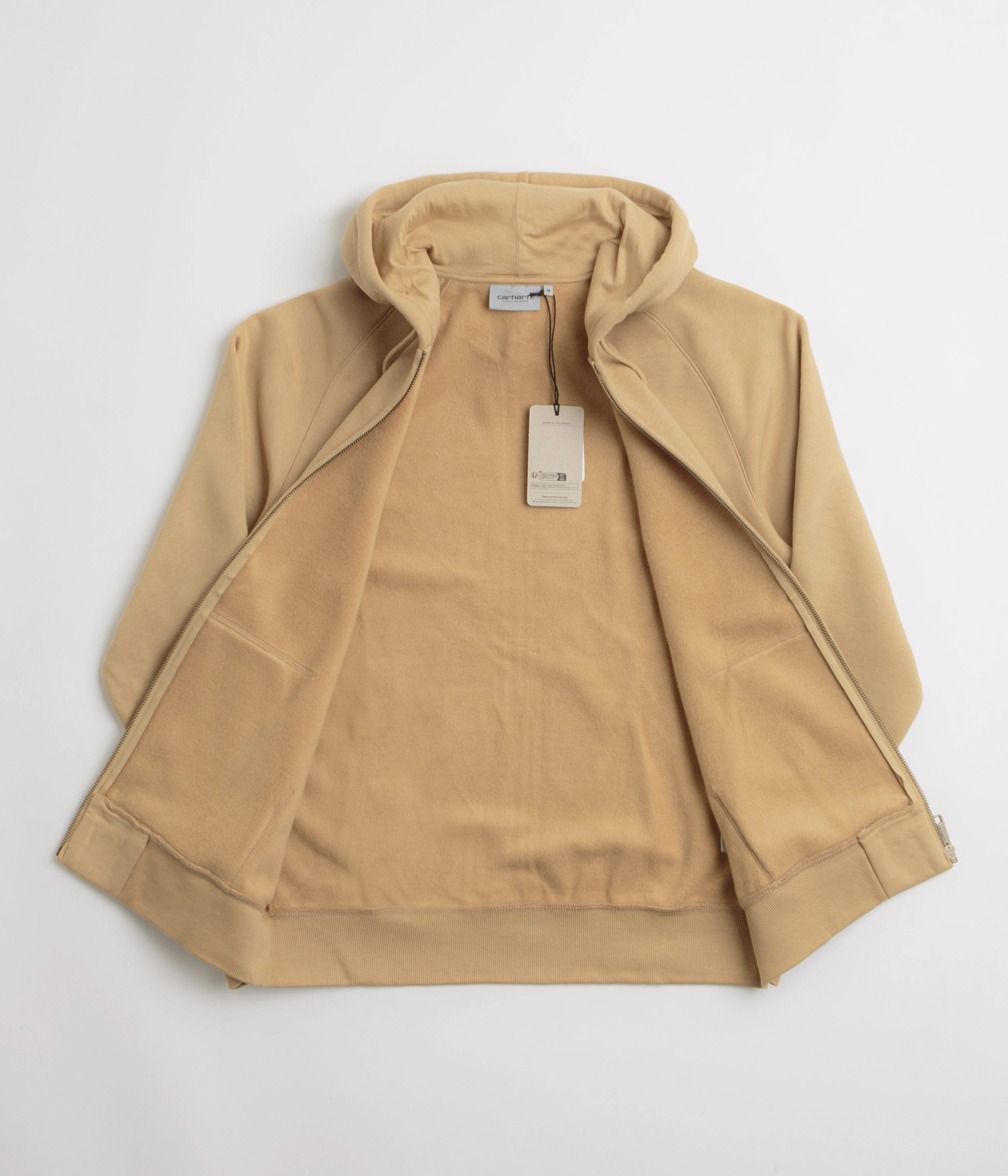 Carhartt Hooded Chase Jacket - Dusty Hamilton Brown / Gold Flex Stretch Material