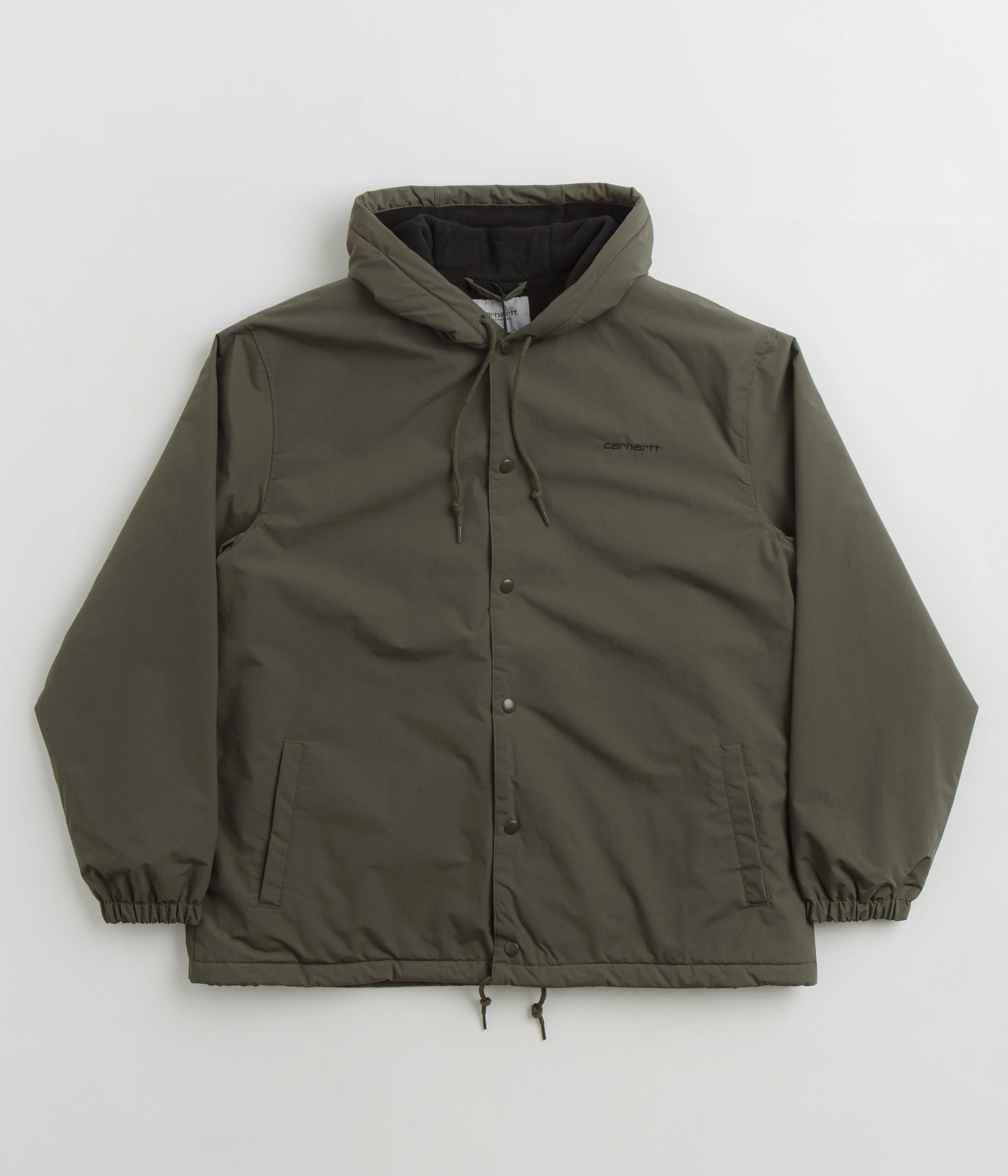 Carhartt Hooded Coach Jacket - Cypress / Black Adjustable Waist Tabs anniversary event