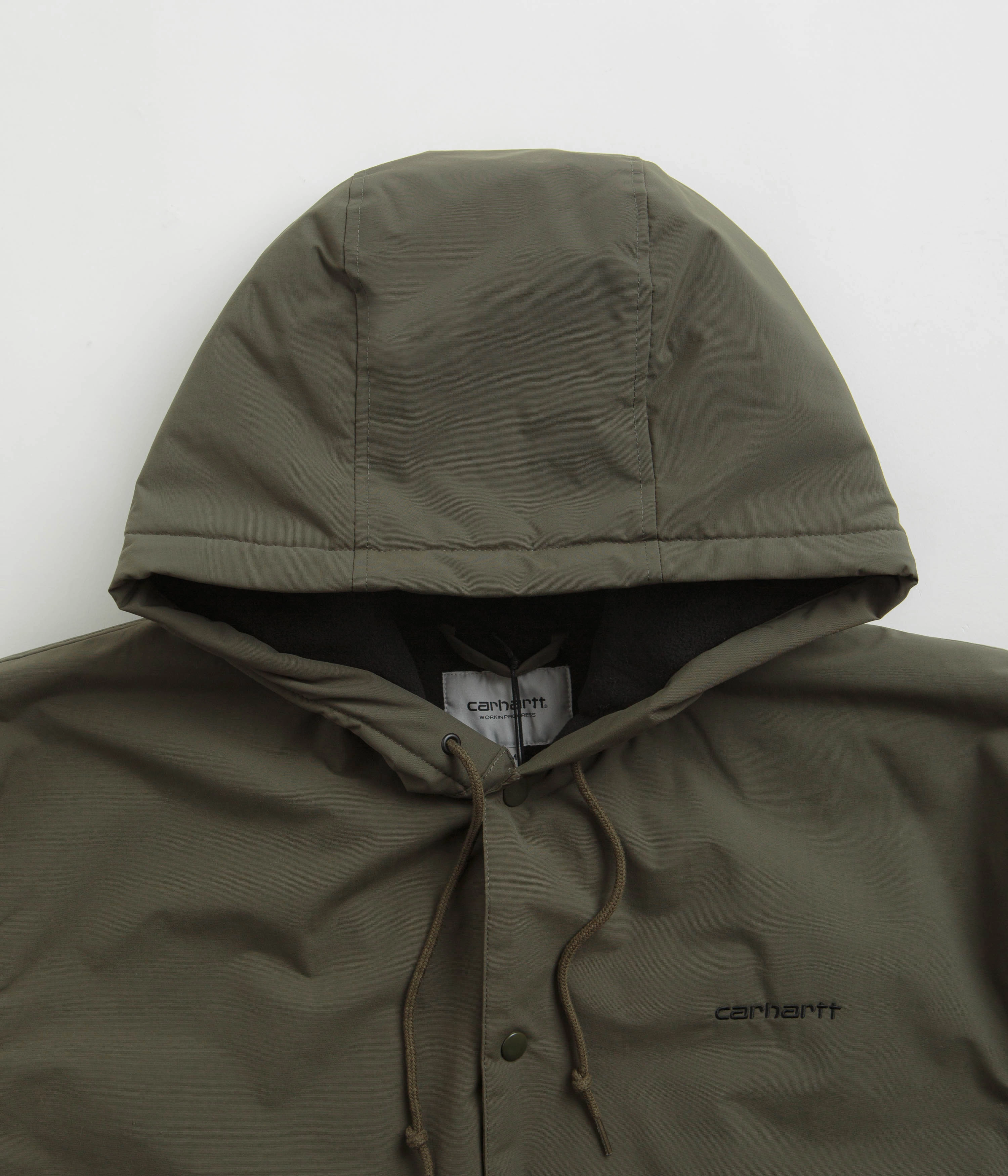 Carhartt Hooded Coach Jacket - Cypress / Black Lightweight Shield Heavyweight