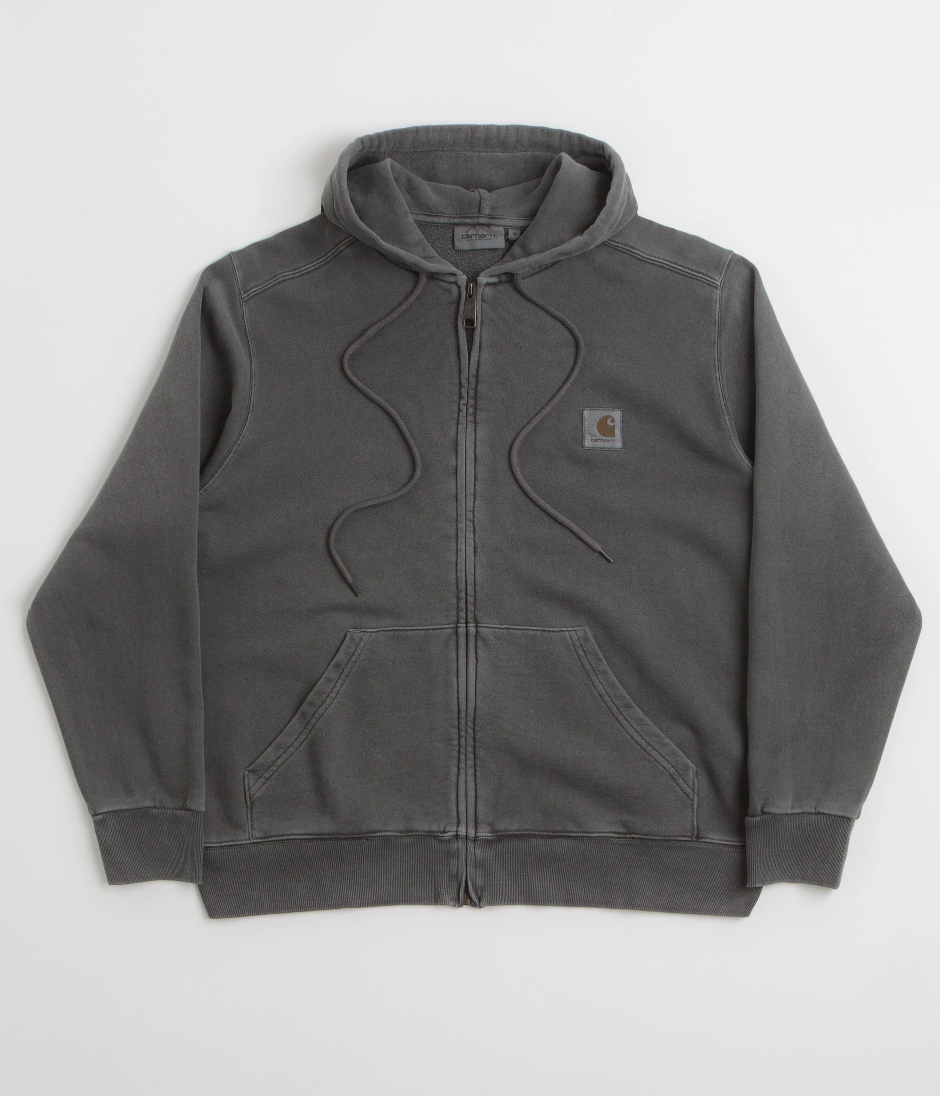 Carhartt Hooded Nelson Jacket - Graphite Street Chic Zipper Closure