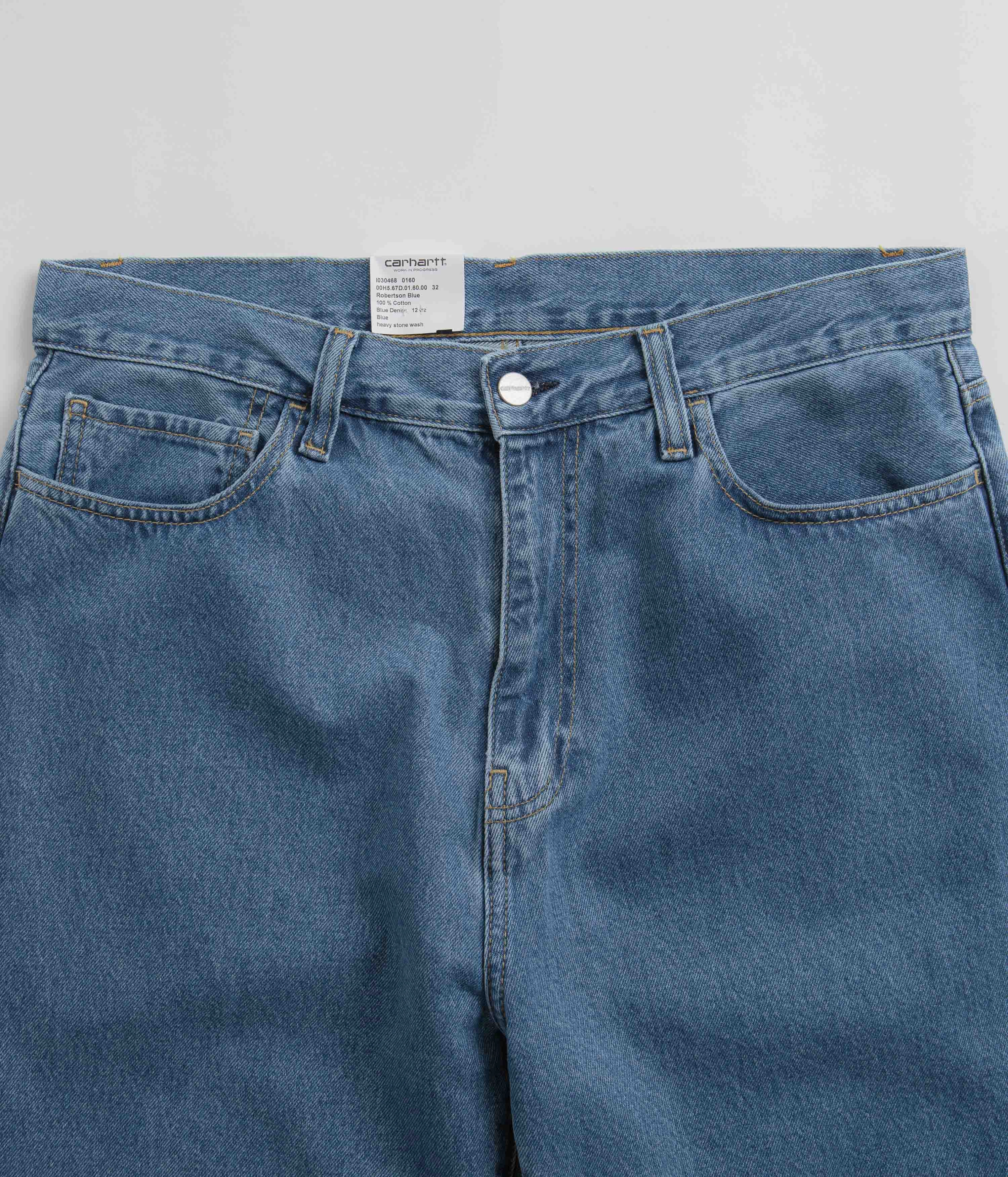 Soft Texture Commuter Ready Carhartt Landon Pants - Blue Heavy Stone Washed