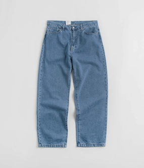 Carhartt Landon Pants - Blue Heavy Stone Washed ElasticWaist Travel Essential