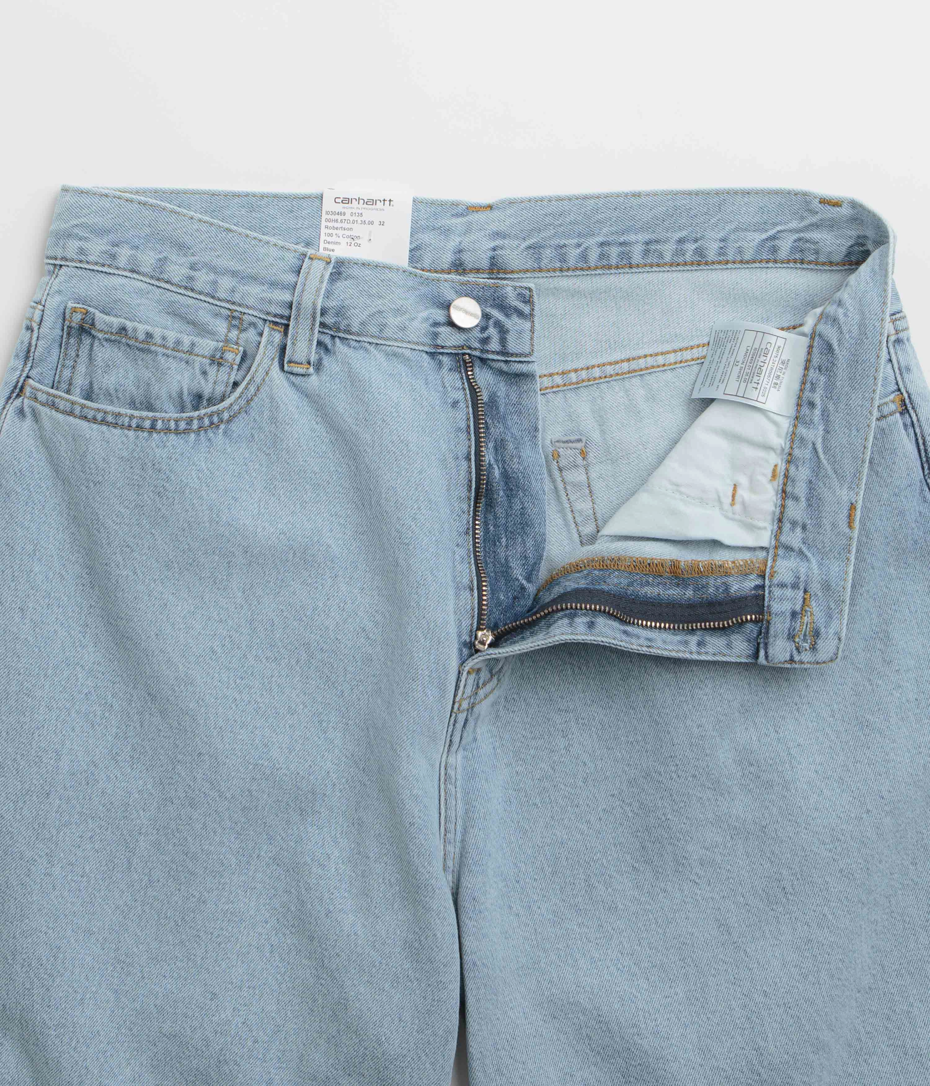 camping clothing Carhartt Landon Shorts - Blue Bleached