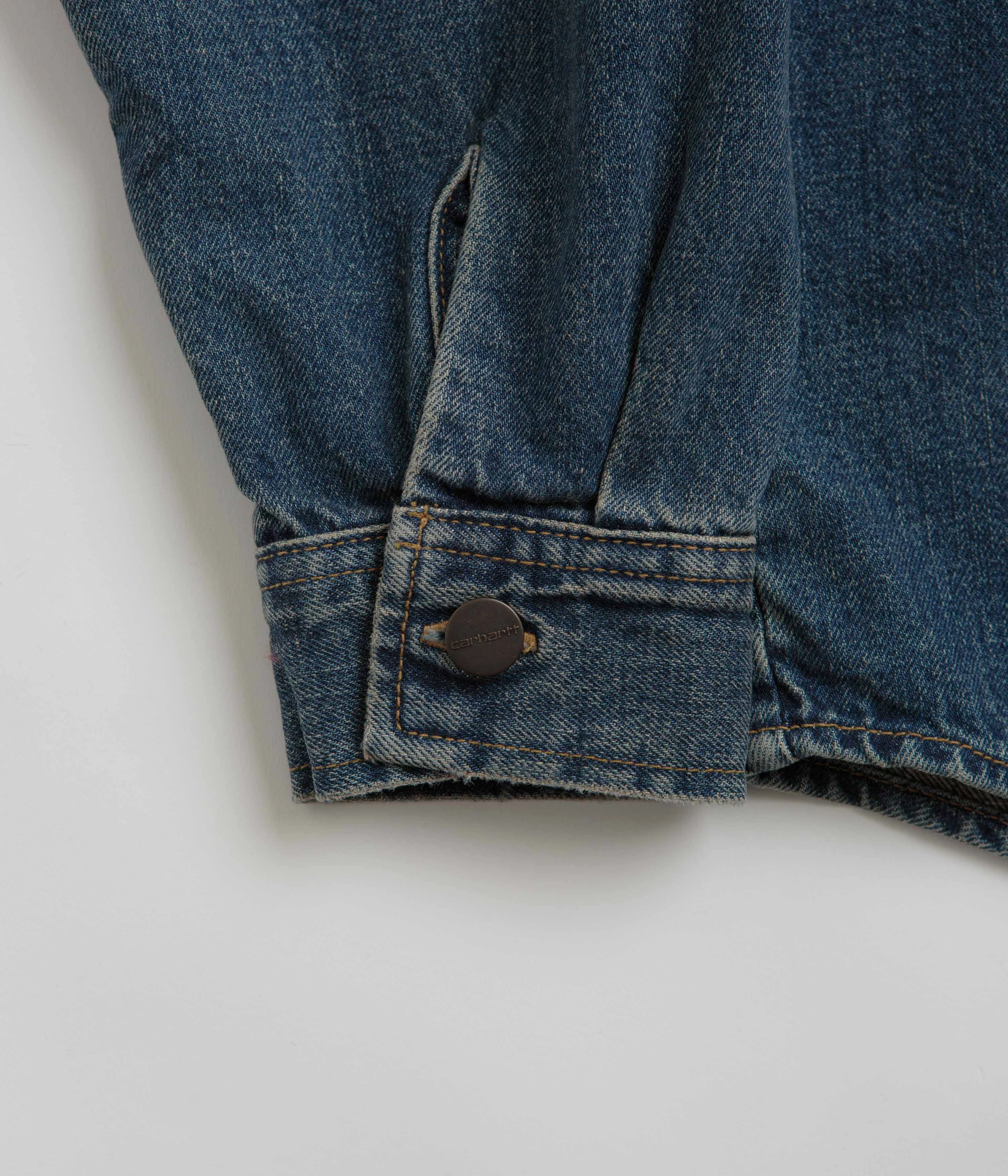 Carhartt Lincoln Shirt Jacket - Blue Worn Used Wash Appointment Mascara