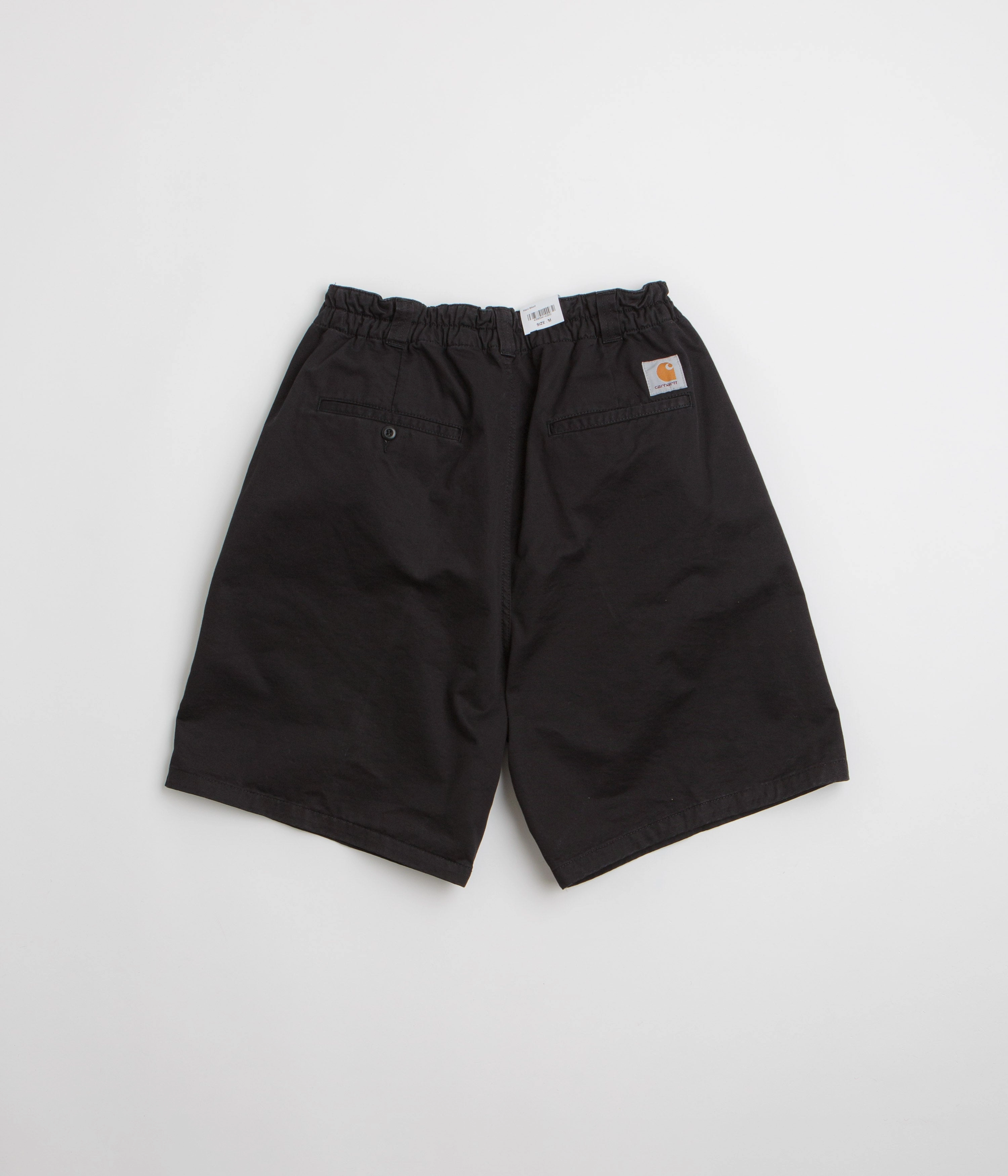 Carhartt Marv Shorts - Black Warm Look Ventilated Panels