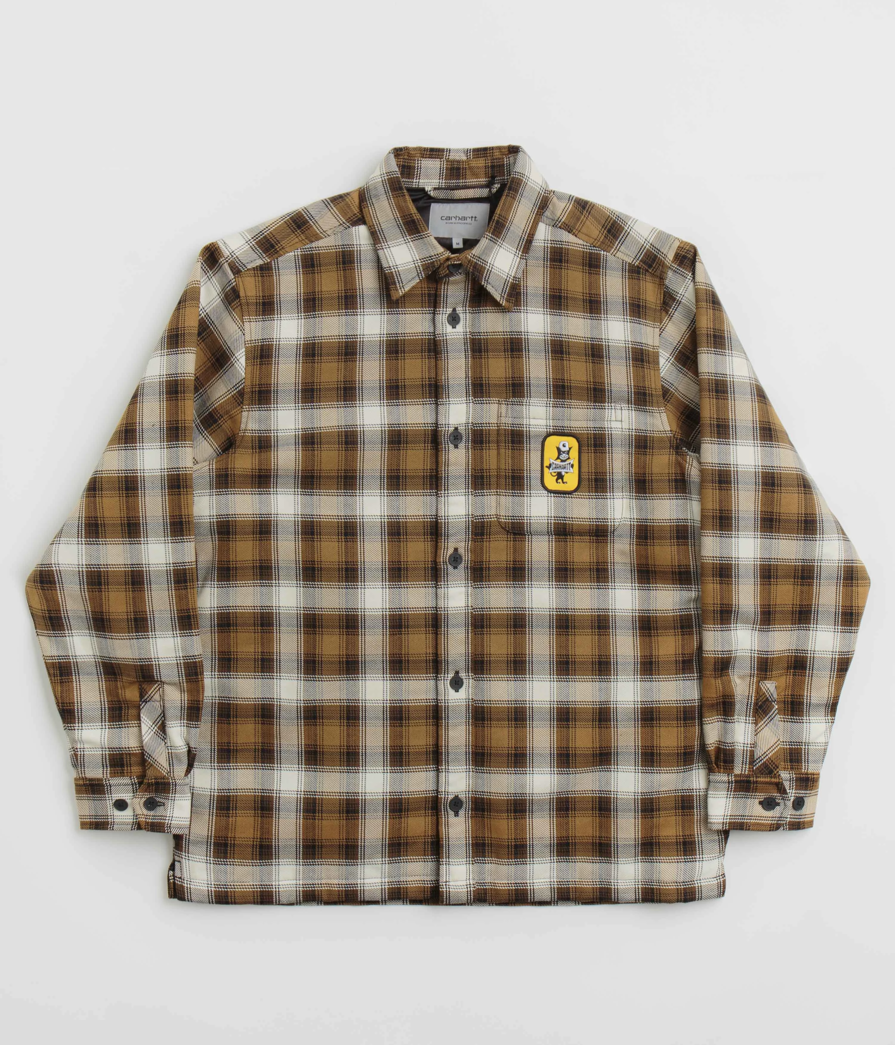 Elastic Carhartt Monahan Shirt Jacket - Monahan Check / Hamilton Brown