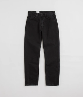 Carhartt Nolan Pants - Black Stone Washed elastic waistband