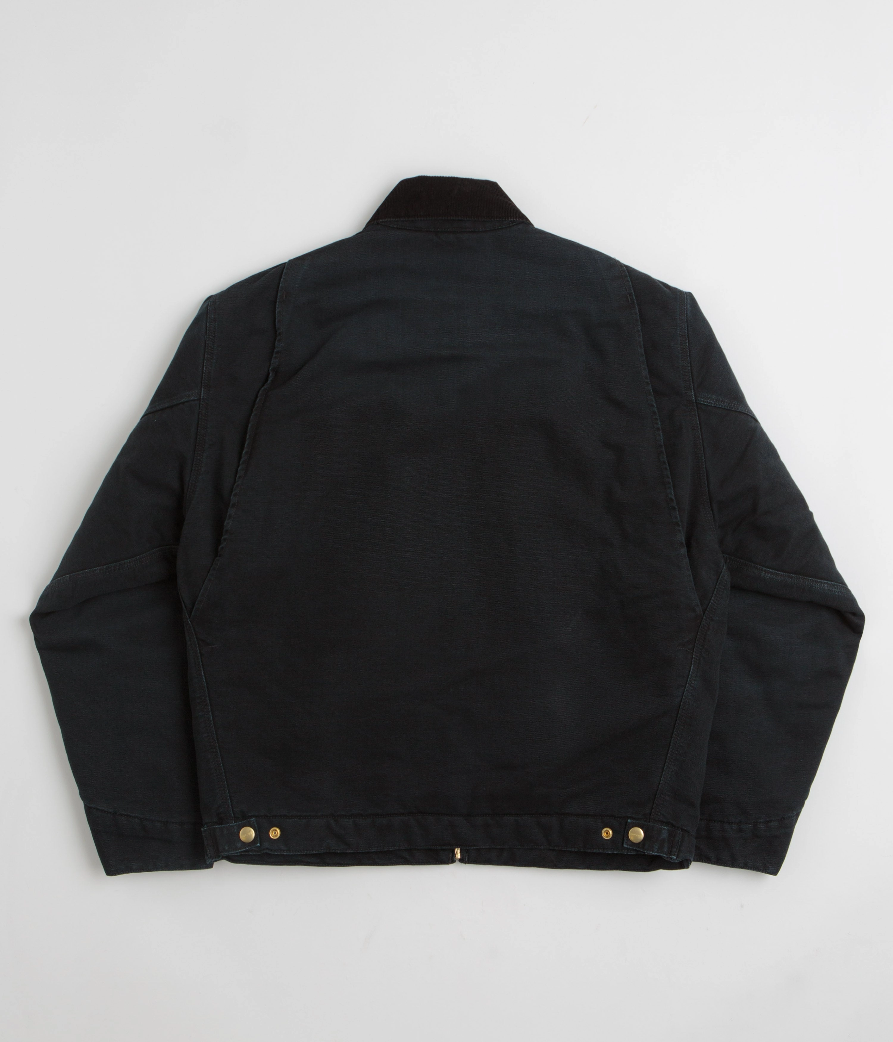 Carhartt OG Detroit Jacket - Black / Black Stone Canvas Modern