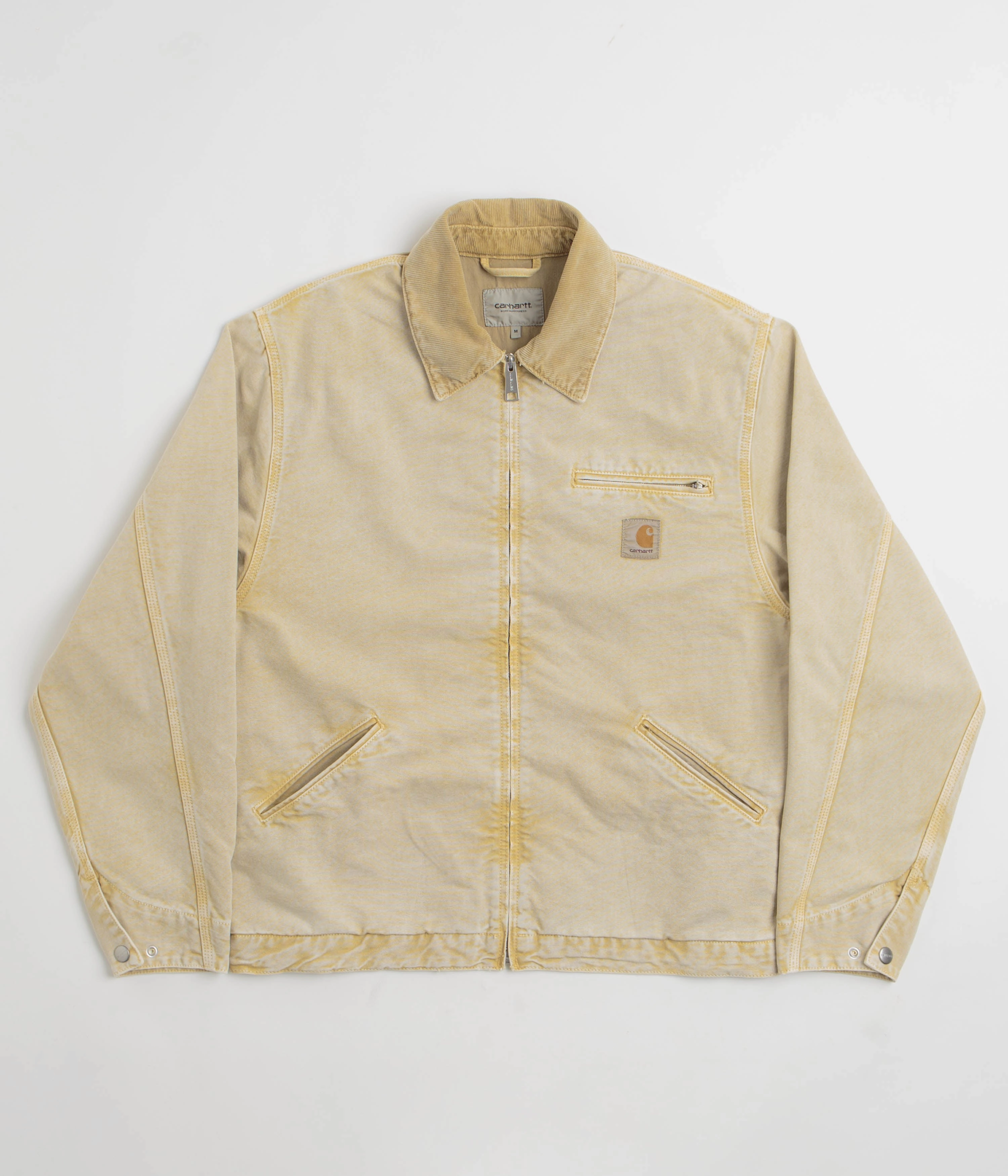 Carhartt OG Detroit Jacket - Dusty Hamilton Brown / Dusty Hamilton Brown Chalk Wash DoubleReinforced Zipper