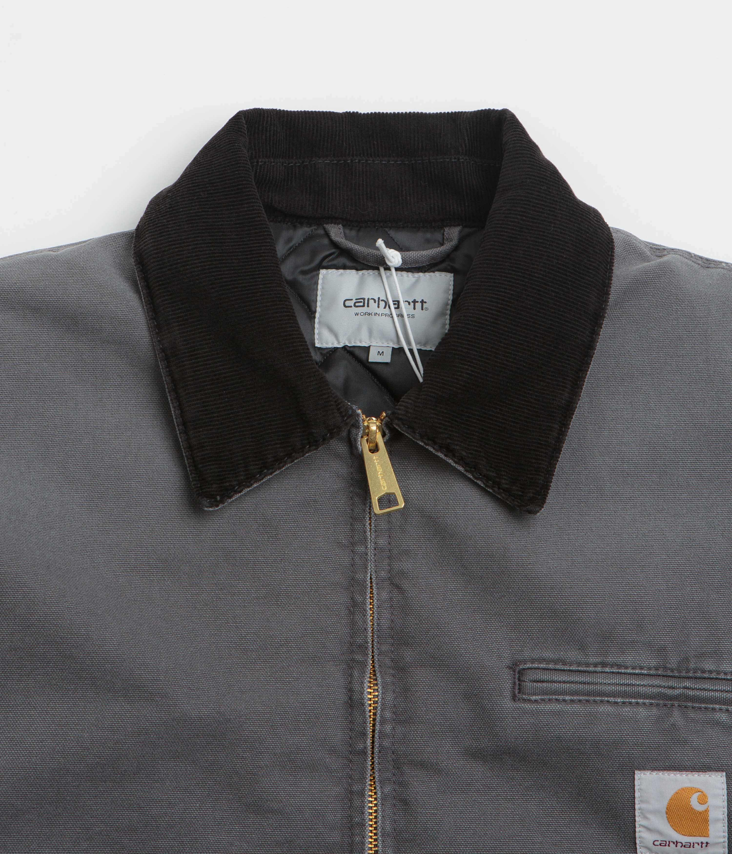 High-Tech Fabric Triumph Carhartt OG Detroit Jacket - Graphite / Black Stone Canvas