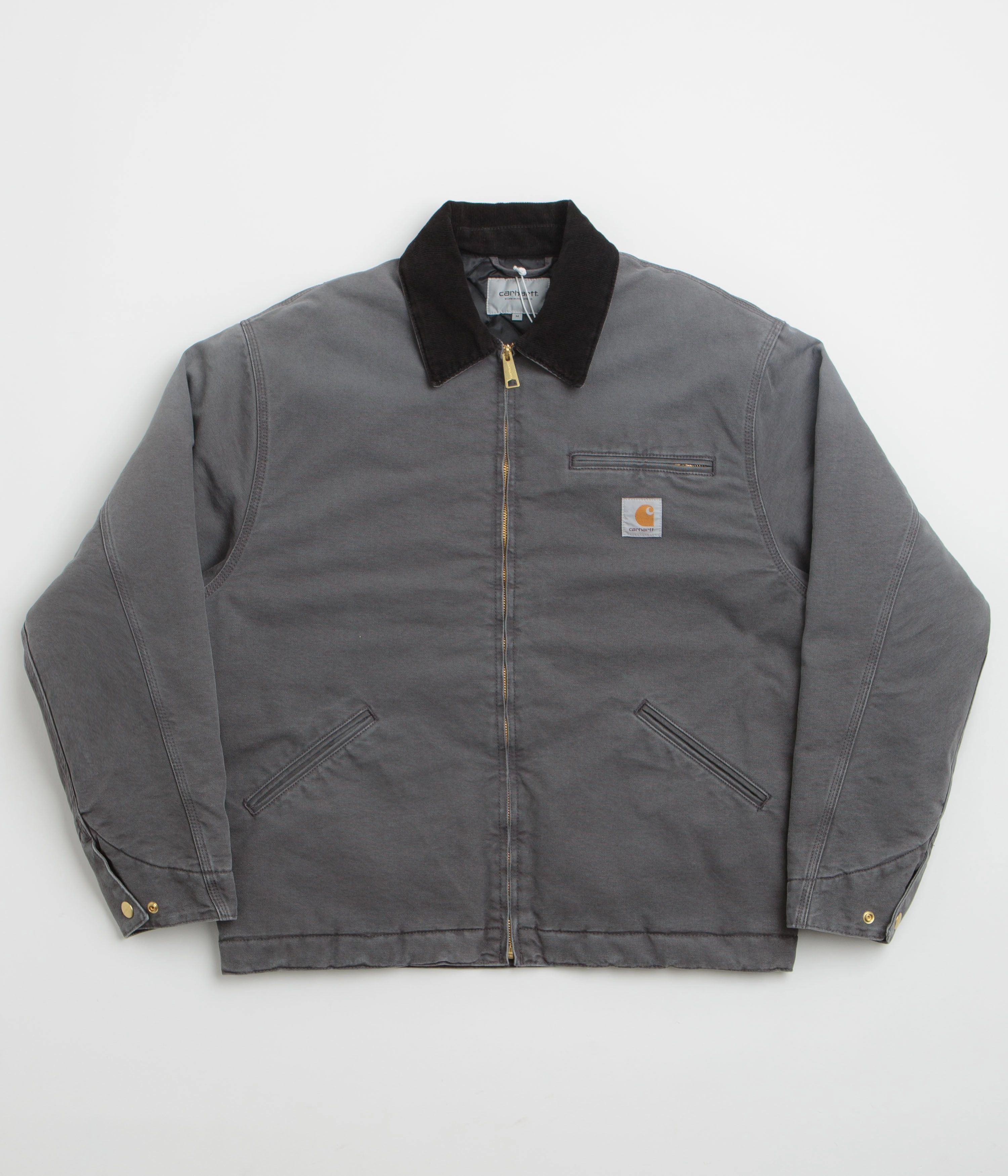 Quick Drying Shield Carhartt OG Detroit Jacket - Graphite / Black Stone Canvas