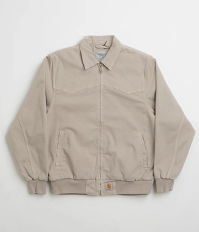 Carhartt OG Santa Fe Jacket - Dusky Beige Breathable mesh lining Recycled Polyester