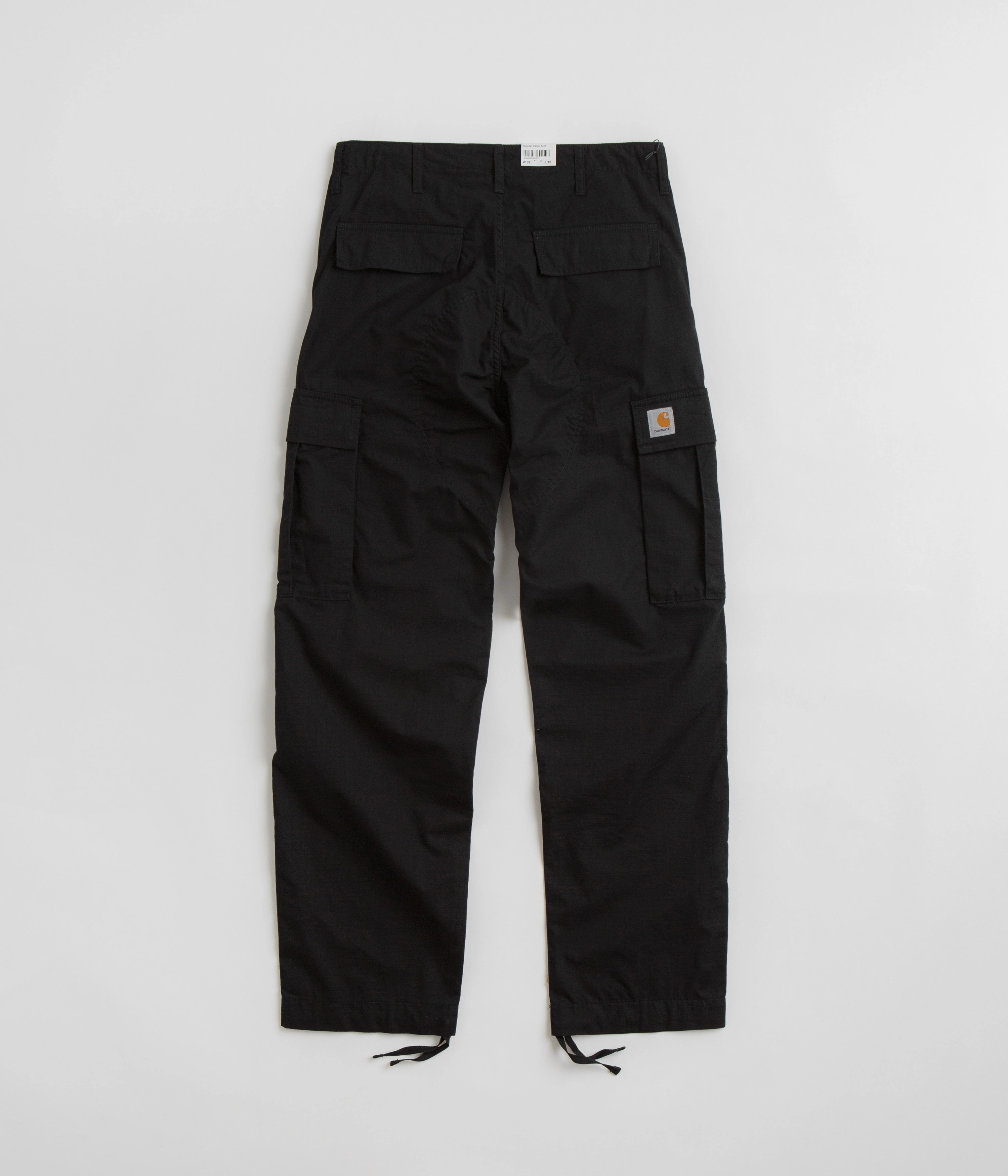 Carhartt Regular Cargo Pants - Black Hidden Pocket System MoistureControlLiner