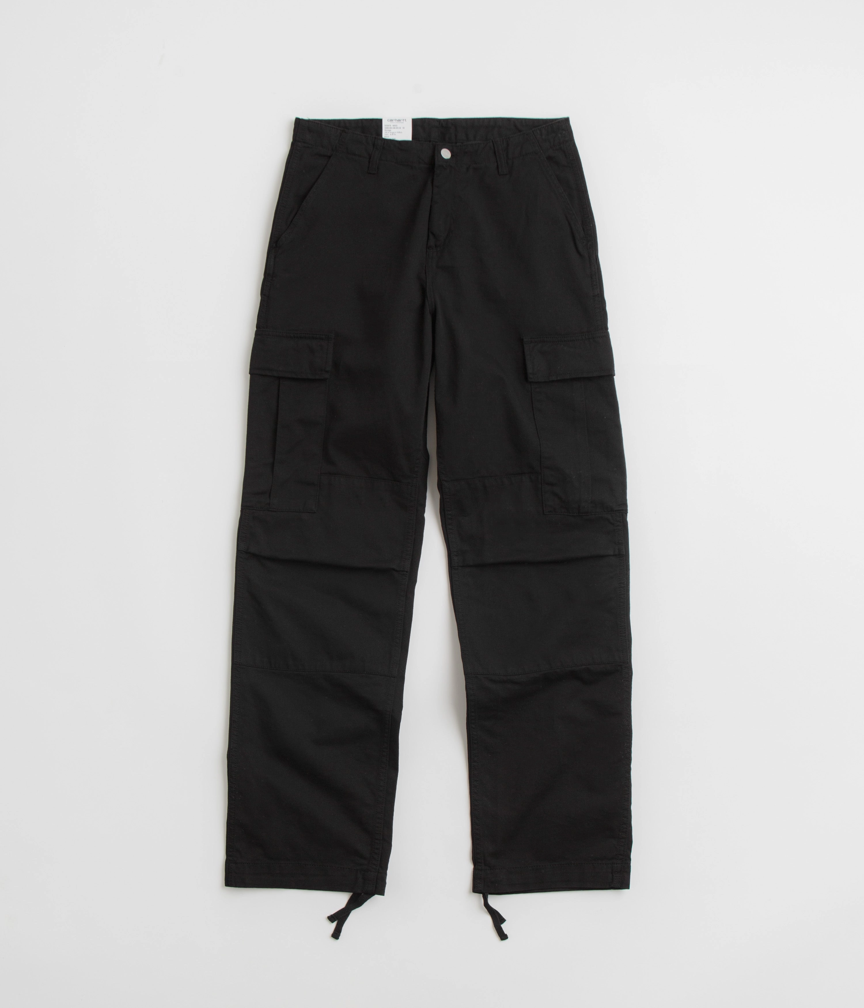Office Friendly Basic Stretch Carhartt Regular Cargo Pants - Dyed Black