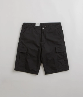 Carhartt Regular Cargo Shorts - Black Durable Stitching Clean Mood
