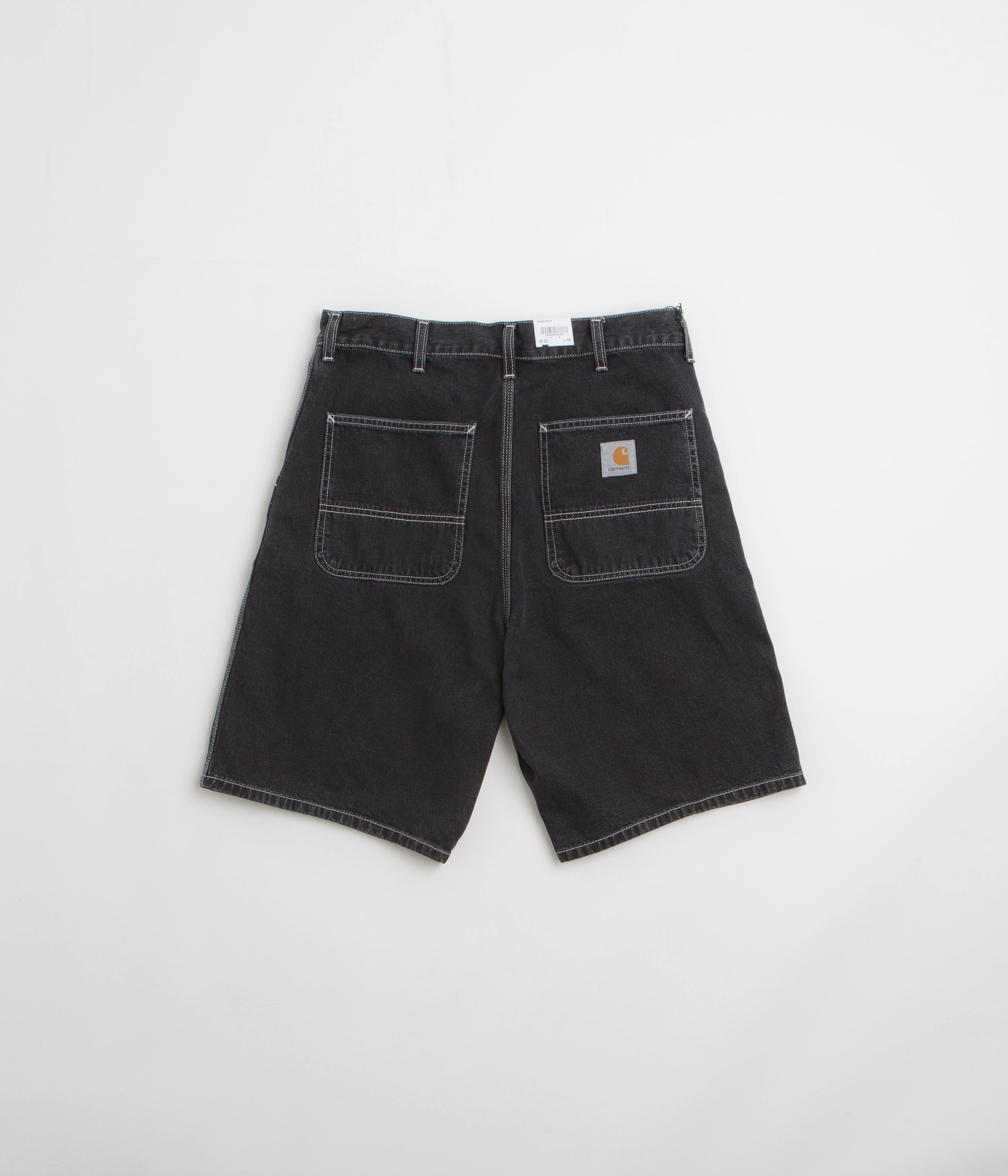 comfortable attire Carhartt Simple Shorts - Black Stone Washed