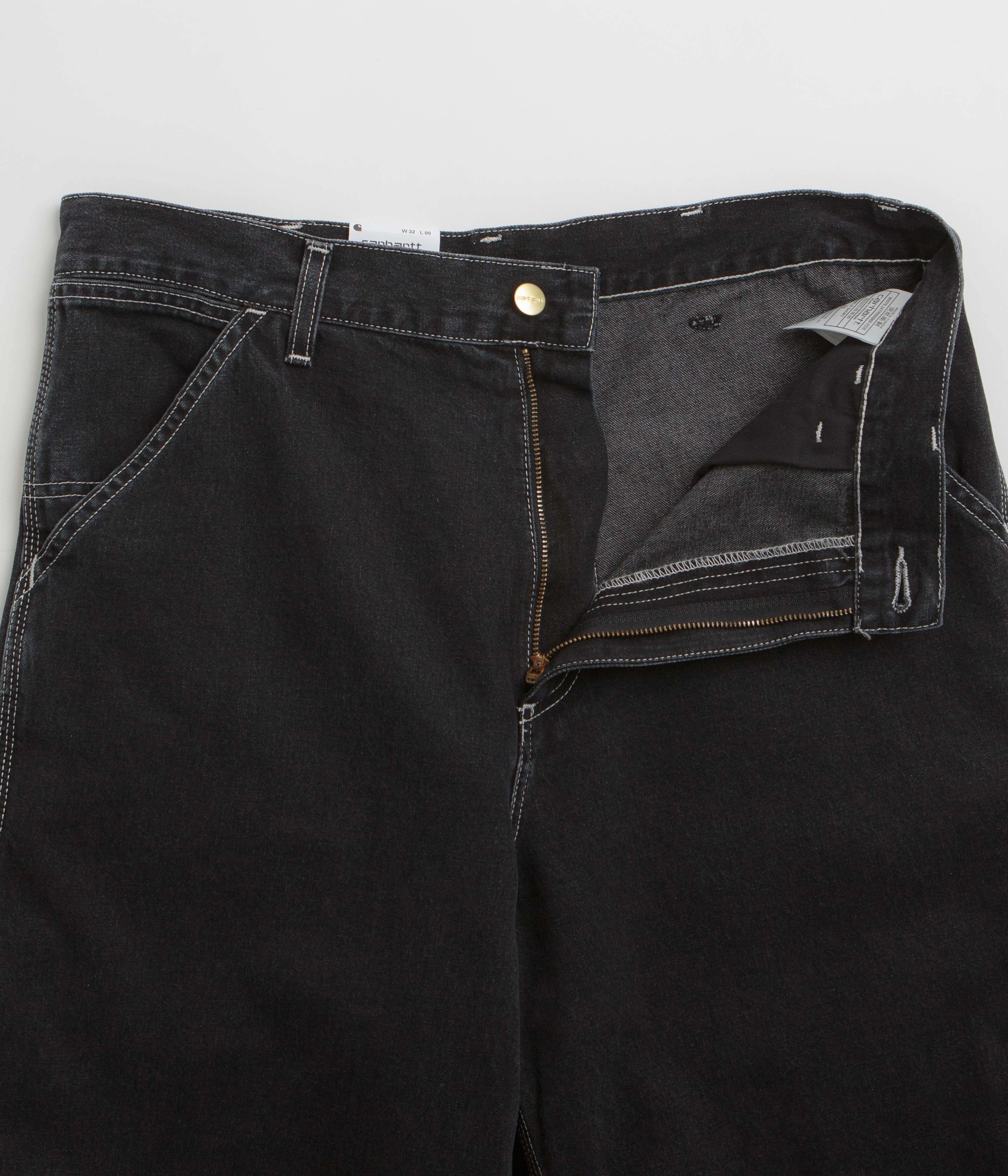 Antibacterial Carhartt Simple Shorts - Black Stone Washed