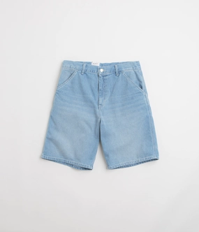 tie-dye look Carhartt Simple Shorts - Blue Light True Washed
