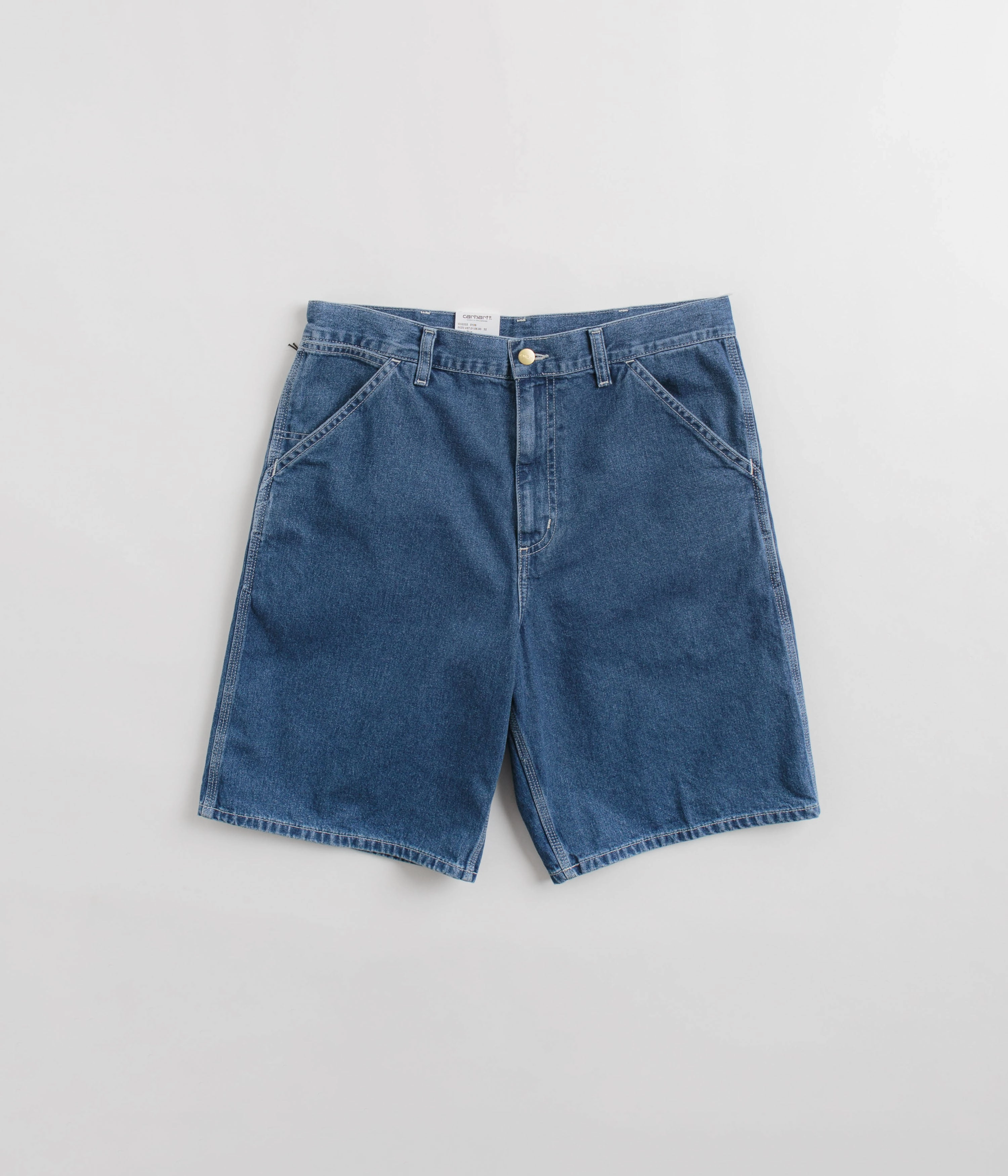 Carhartt Simple Shorts - Blue Stone Washed transportation industry Bold colors