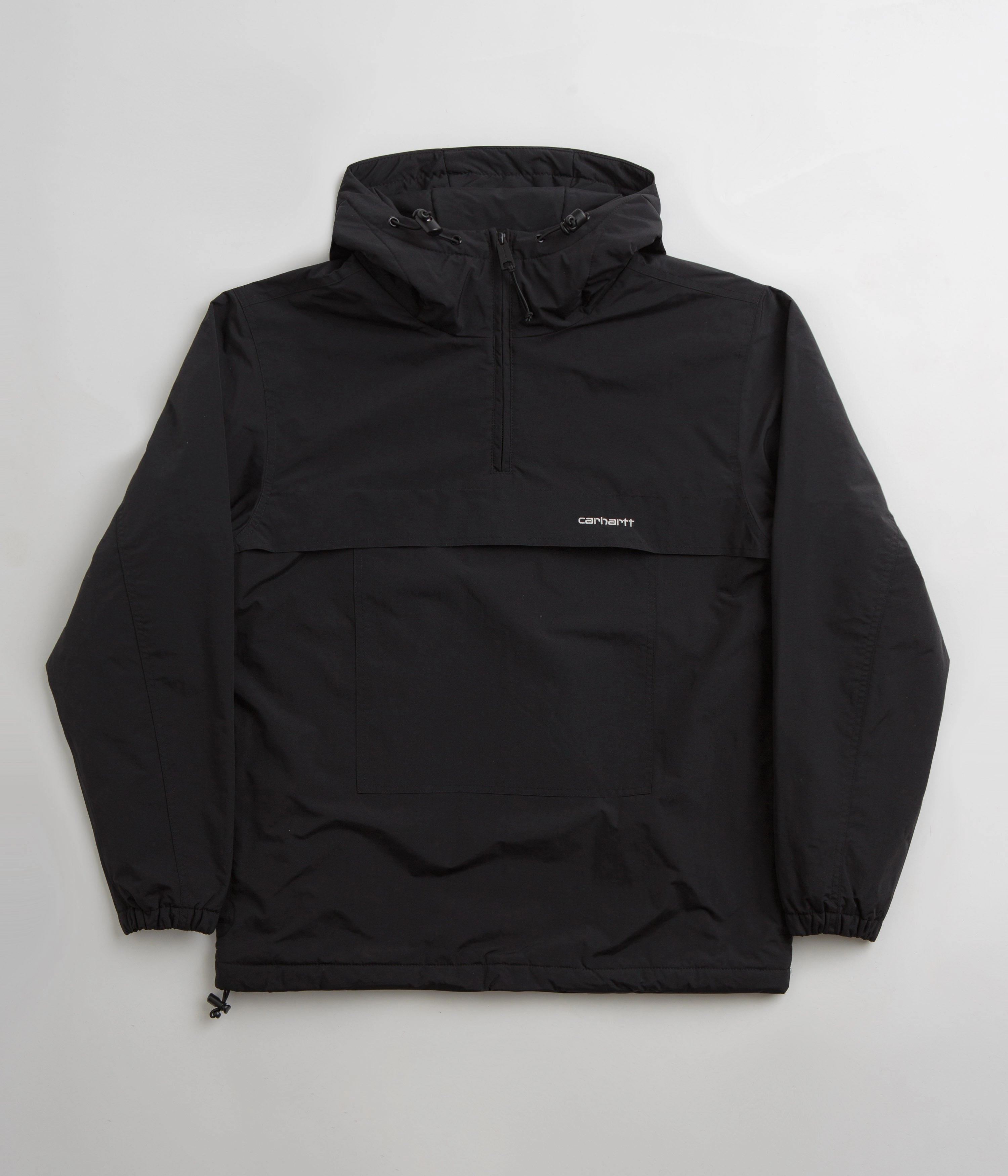 doctors Lightweight Carhartt Windbreaker Pullover Jacket - Black / White