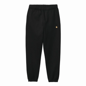 LayeredCompression Carhartt WIP Chase Sweat Pant - Black / Gold