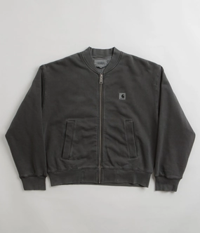 Technique Innovate Carhartt Womens Nelson Sweat Bomber Jacket - Charcoal