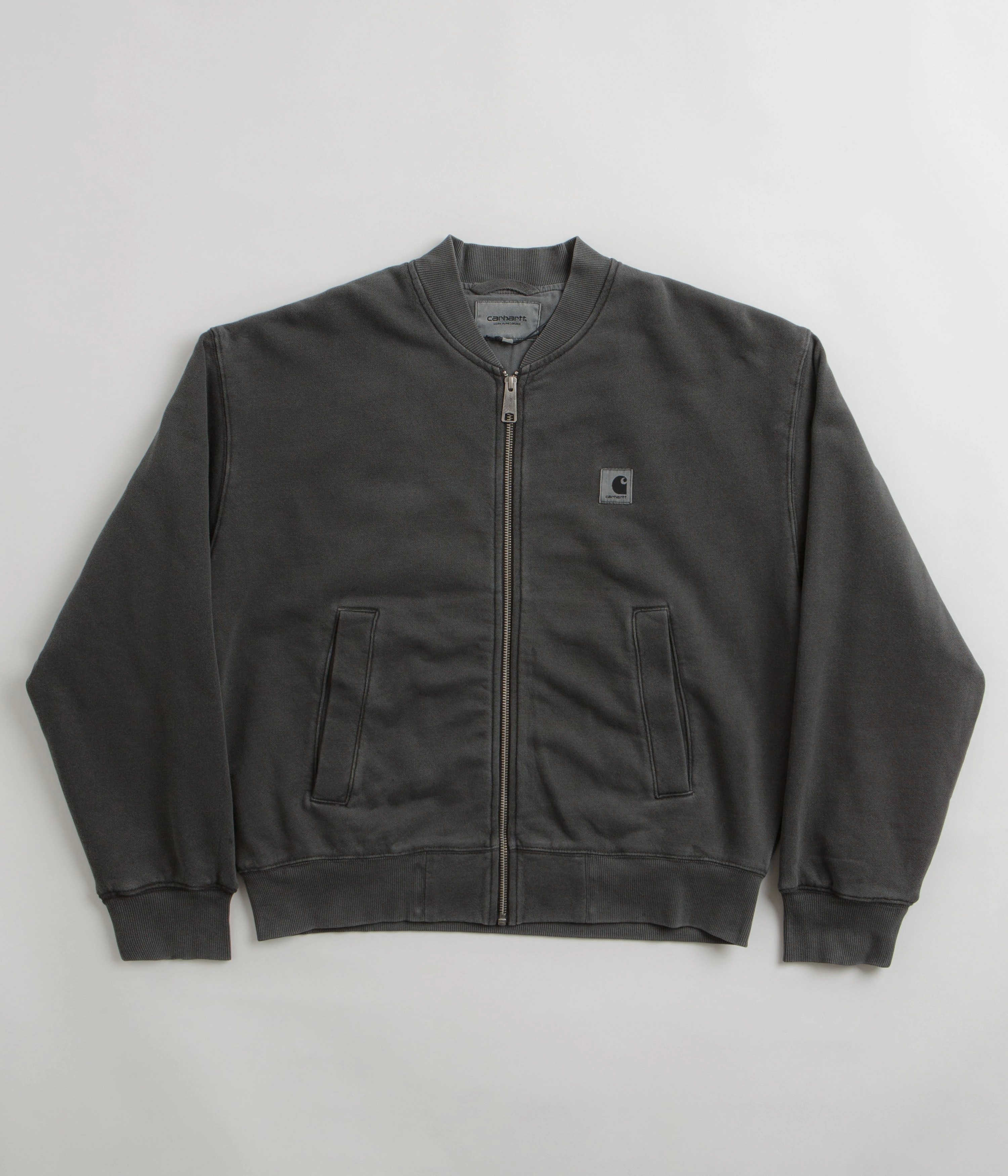 Technique Innovate Carhartt Womens Nelson Sweat Bomber Jacket - Charcoal