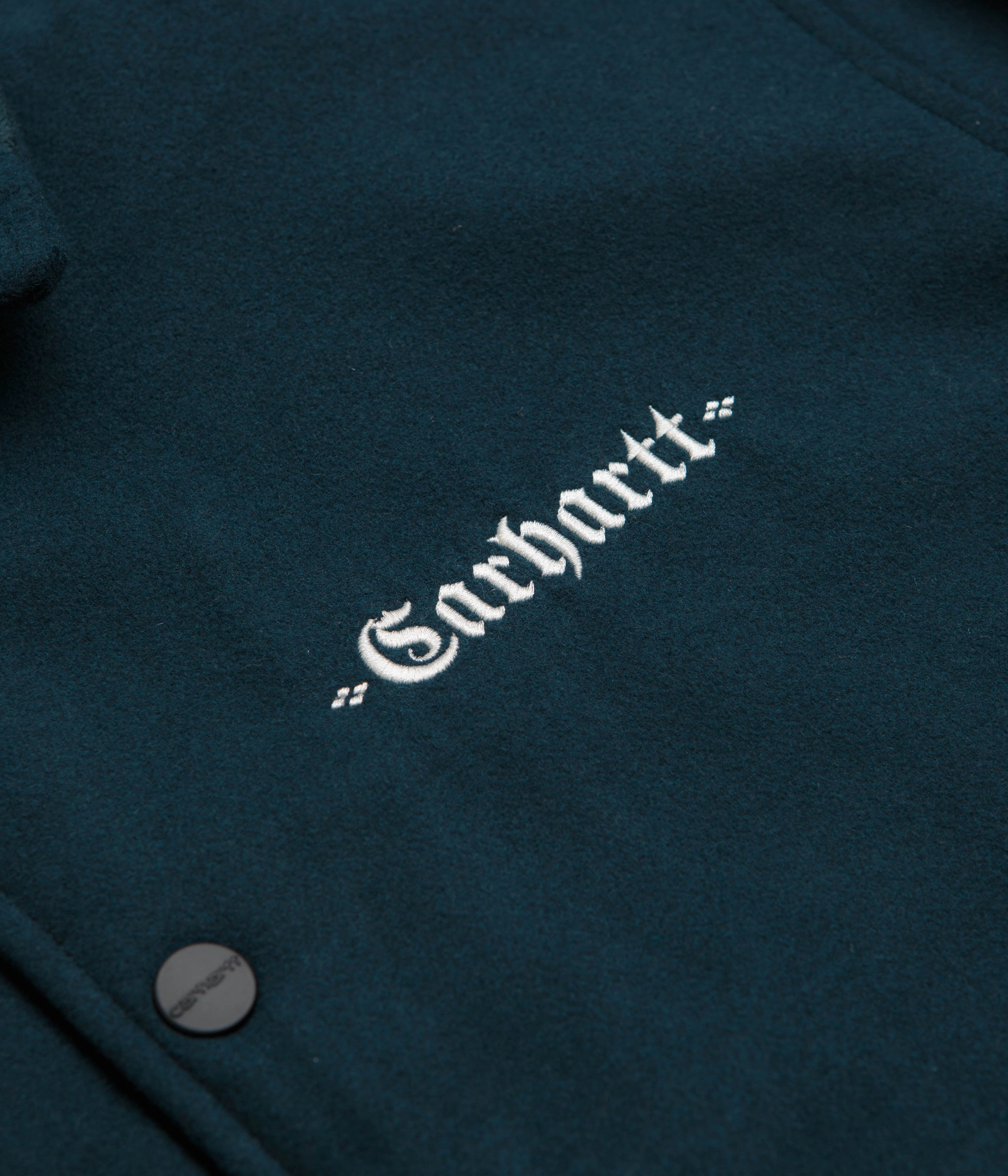 All-Season Wear Carhartt Wool Coach Jacket - Deep Lagoon / Wax