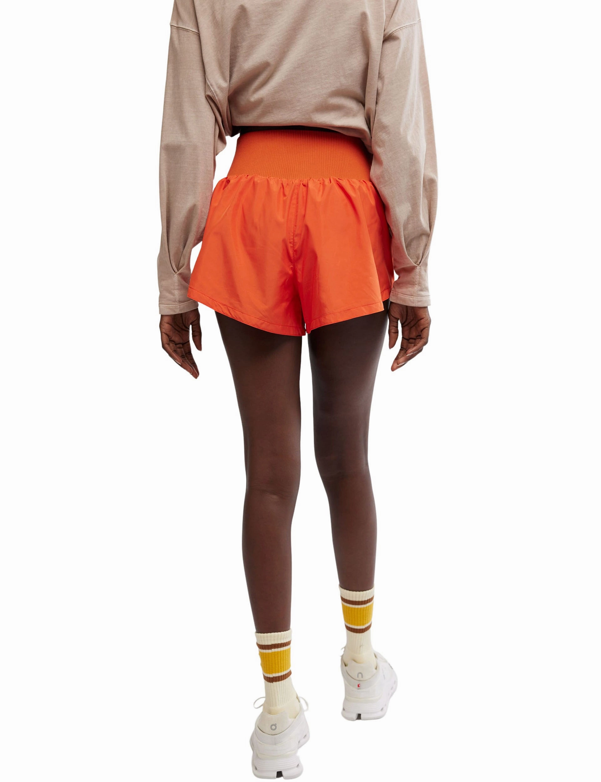 Ergonomic Curved Seams Carpe Diem Shorts - Flame