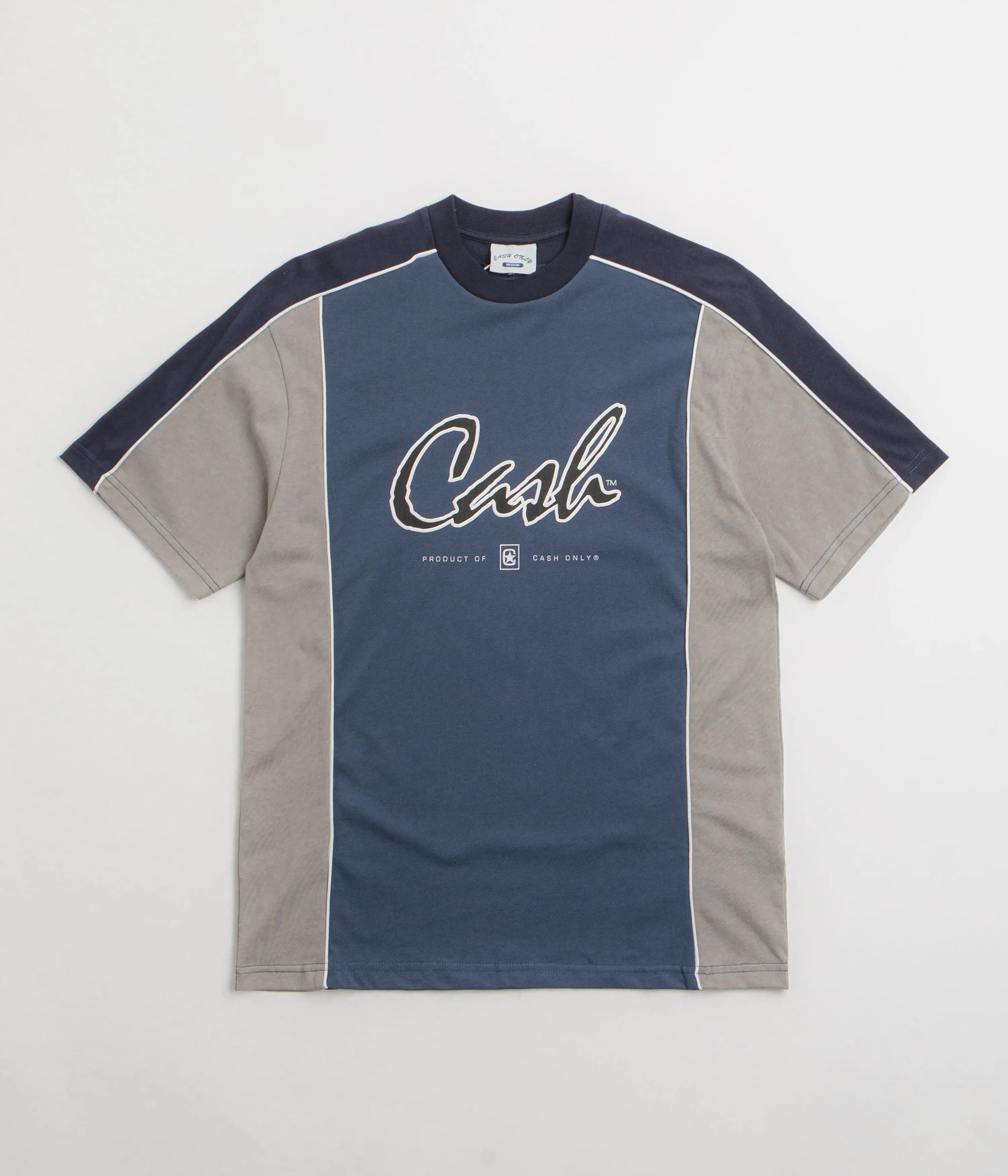 multi-piece Striped Cash Only Pier T-Shirt - Denim