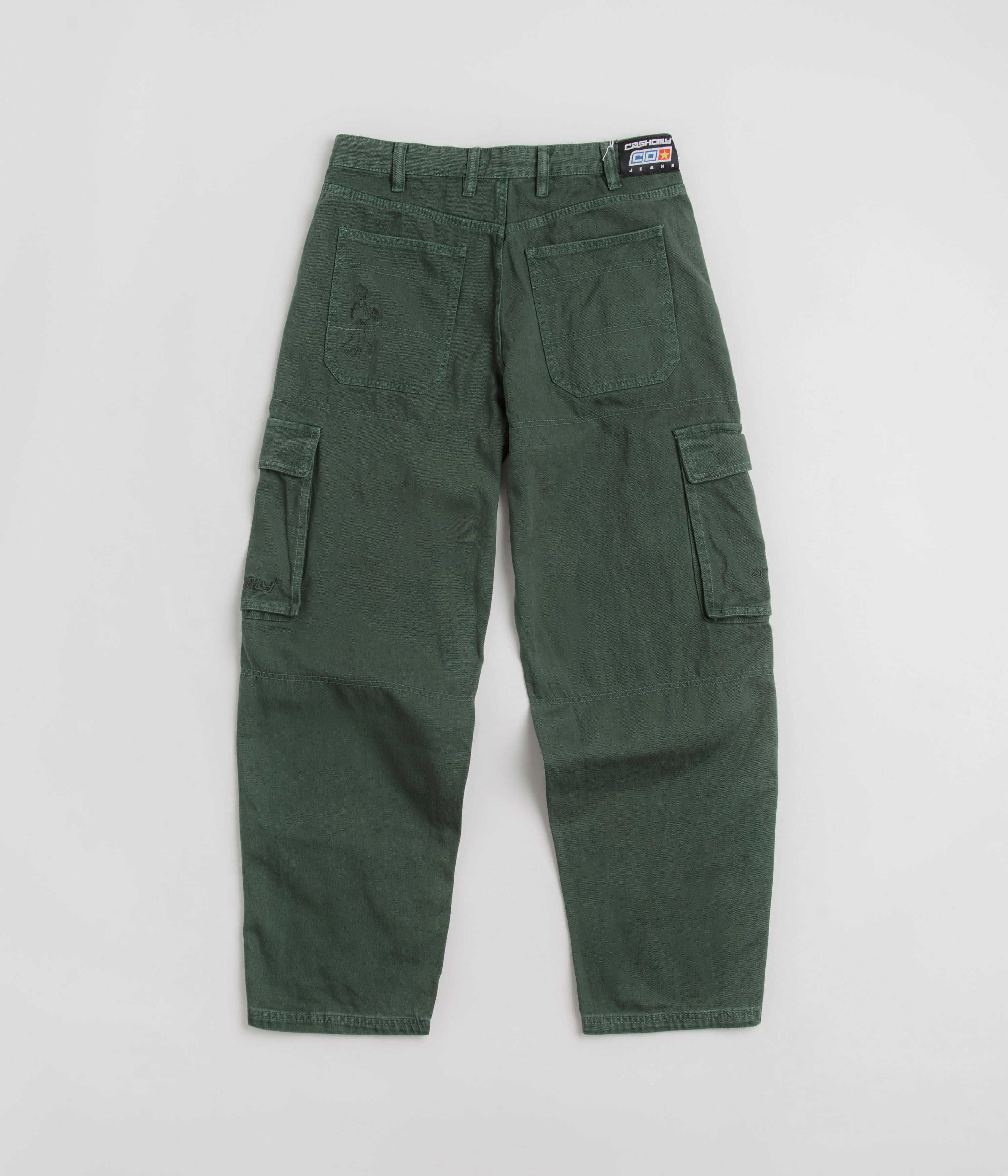 Cash Only Aleka Cargo Jeans - Green Odor Control Treatment ElasticCuffs