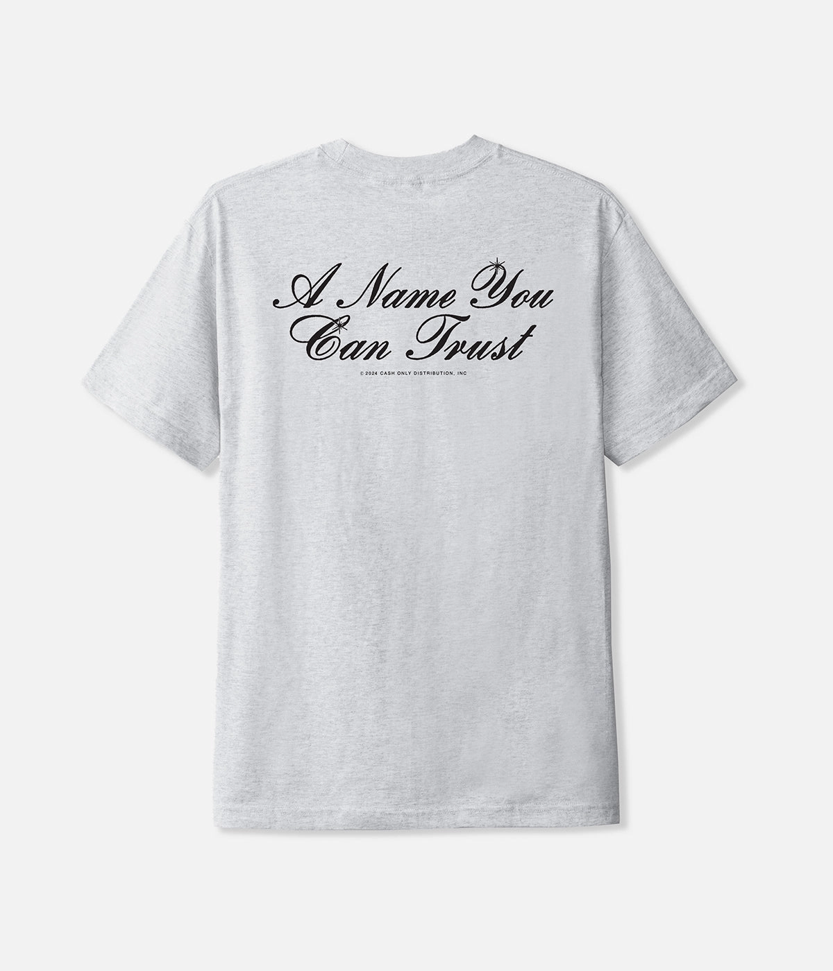 Urban Fashion Split hem Cash Only Bank T-Shirt
