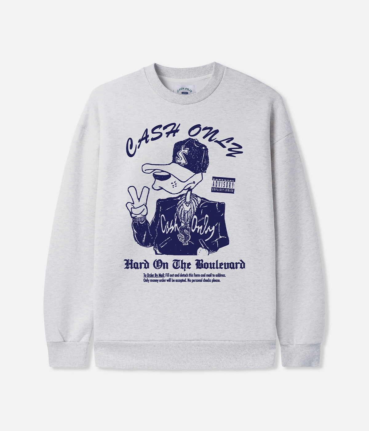 Cash Only Boulevard Crewneck Wind Glow