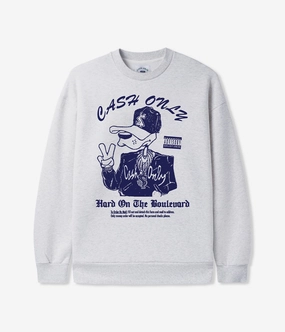 Cash Only Boulevard Crewneck Busy Glow OdorResistant Coating