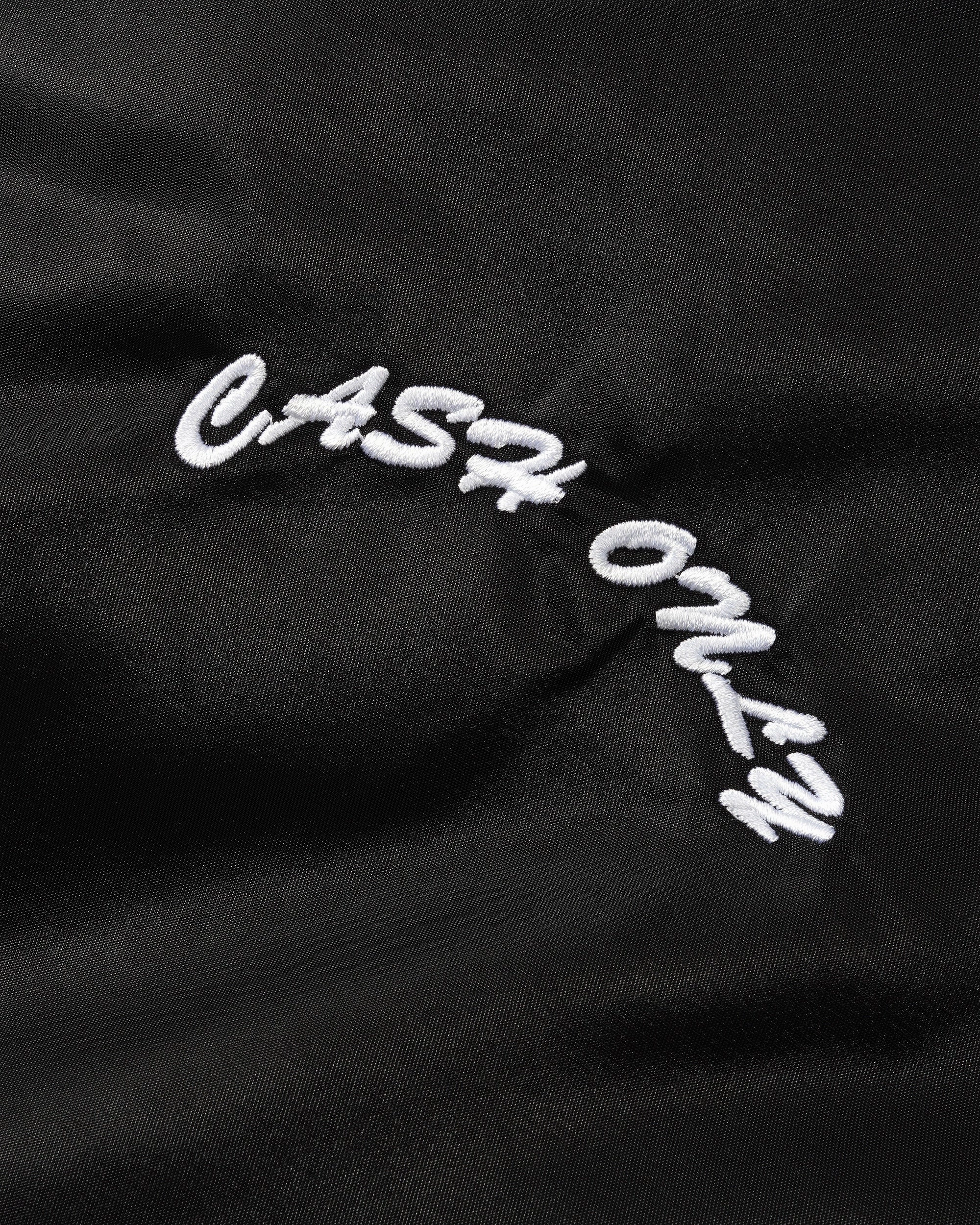 Cash Only Spell Out Bomber Jacket No Roll Collar Technology