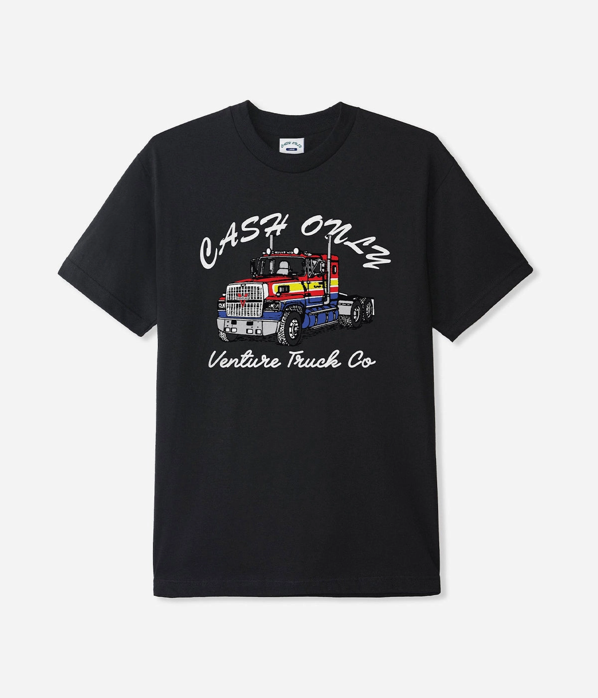 Cash Only Truck T-Shirt Resort Wear Smooth Zipper Design